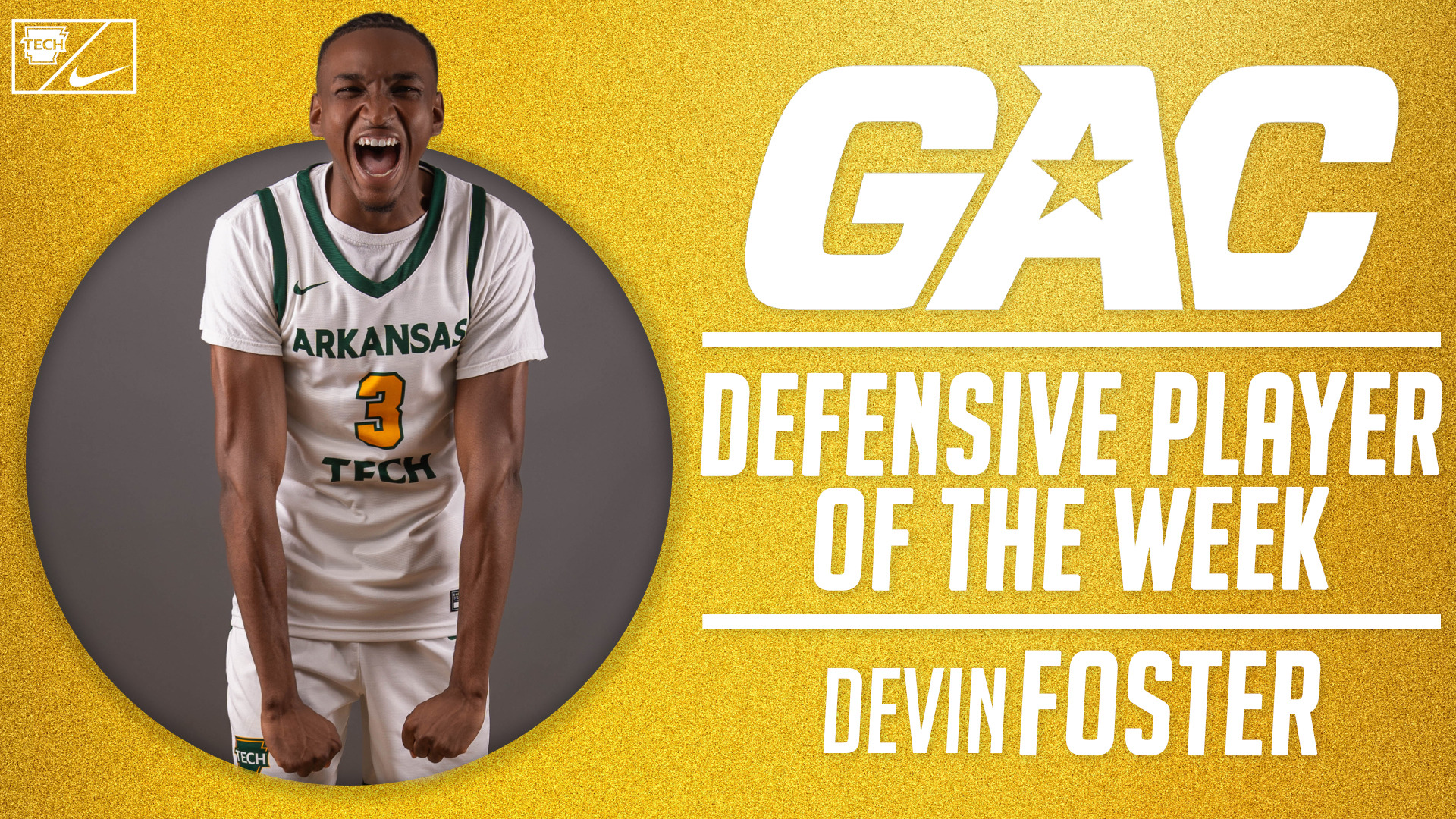Devin Foster GAC Defensive Player of the Week (2025-26)