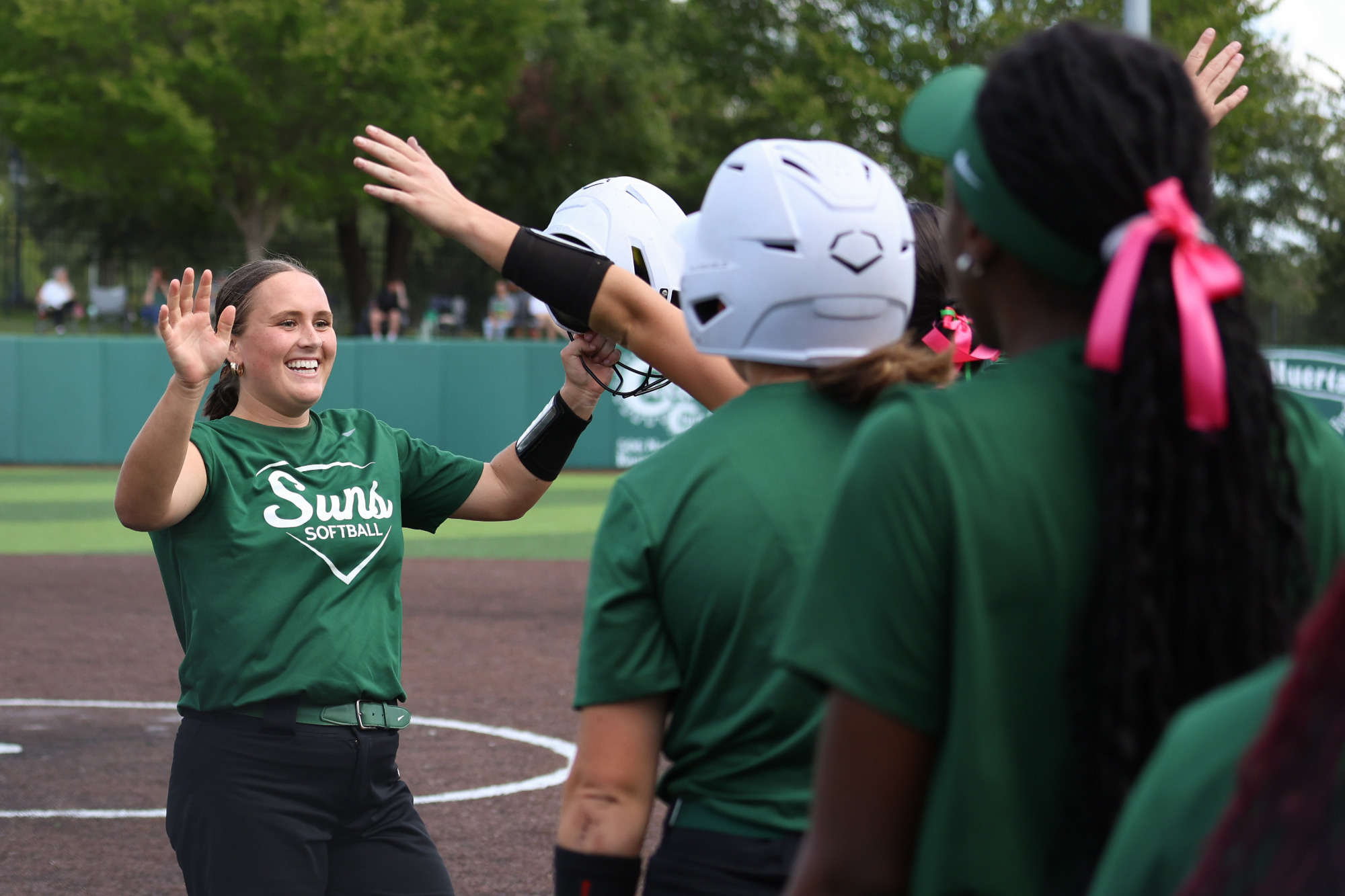 Sharlee Jackson celebrating during fall