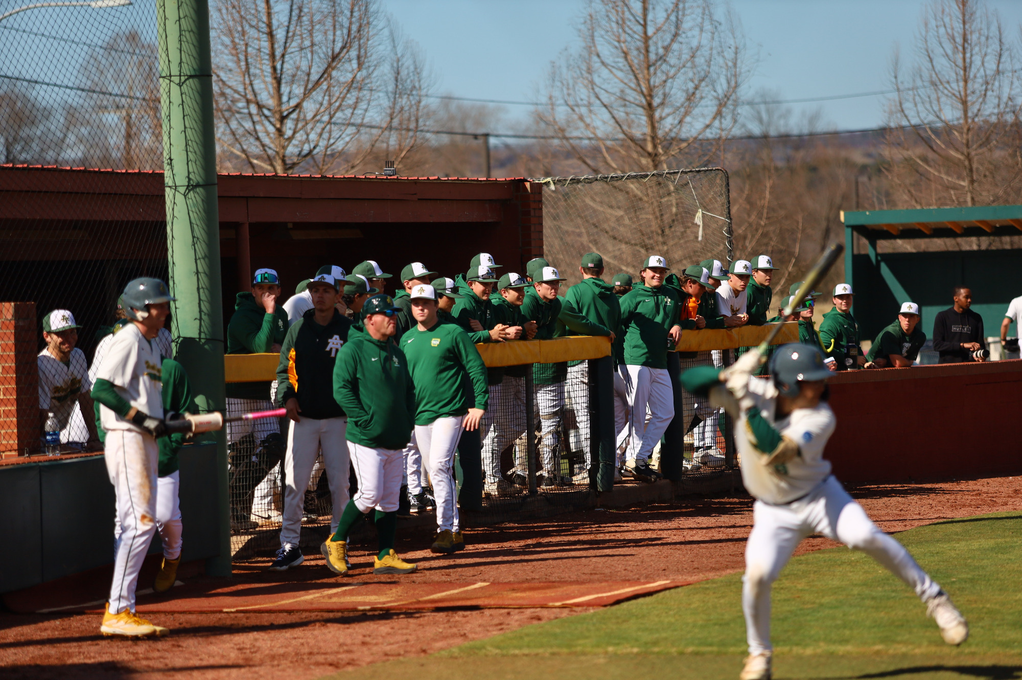 Baseball dugout vs. SWOSU