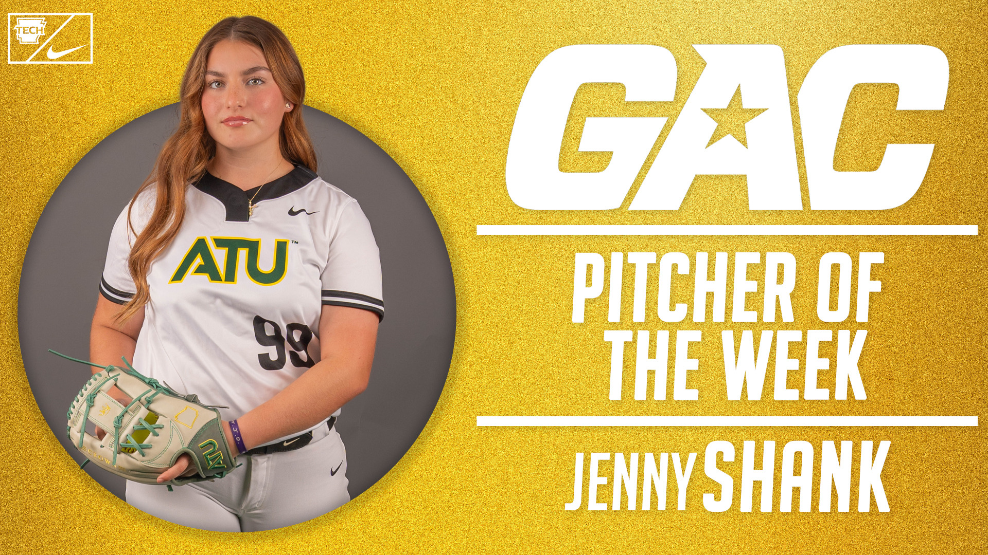 Jenny Shank GAC Pitcher of the Week (2026)