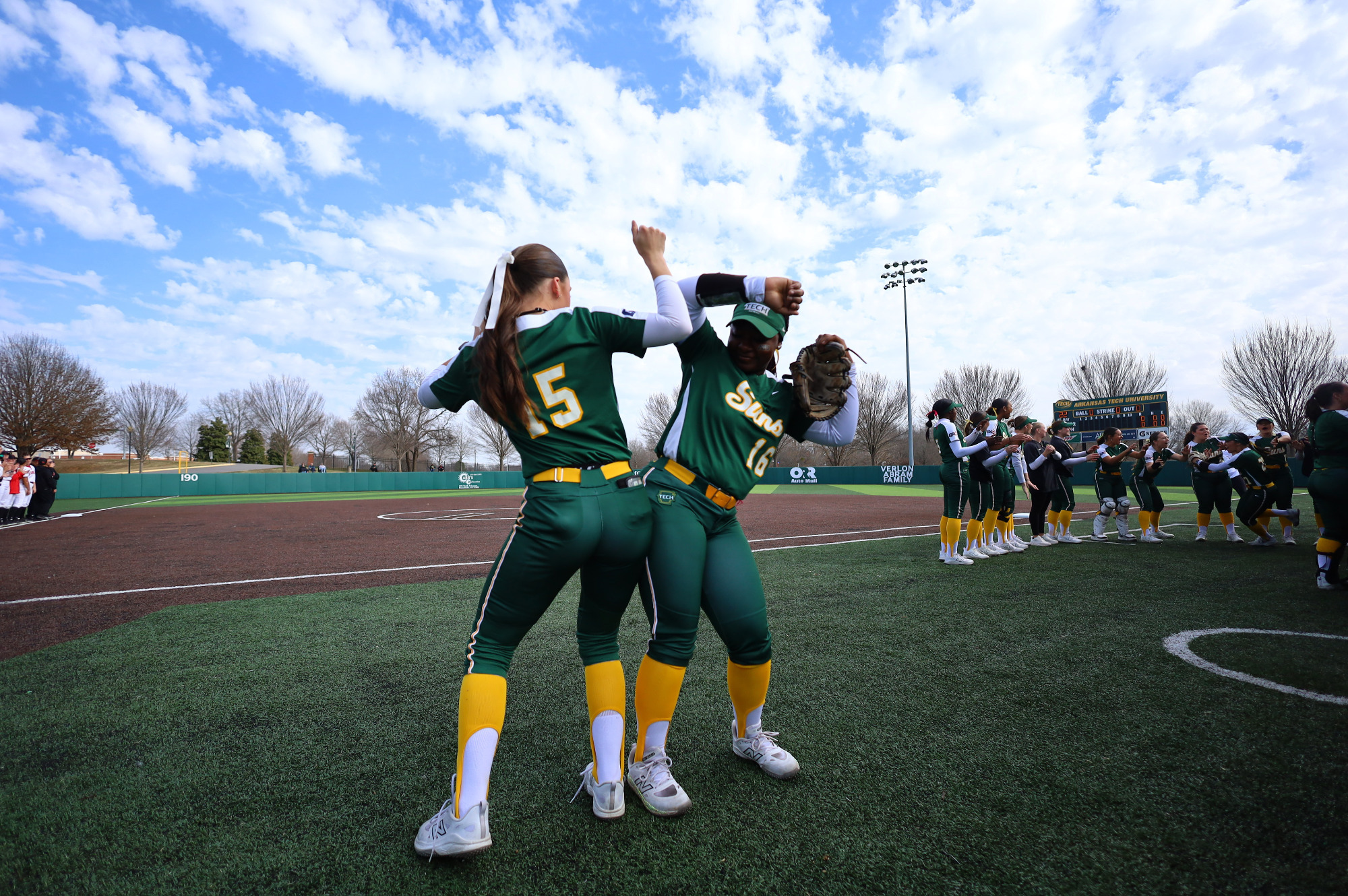 Aubree Jones and Addy Ward starting lineups