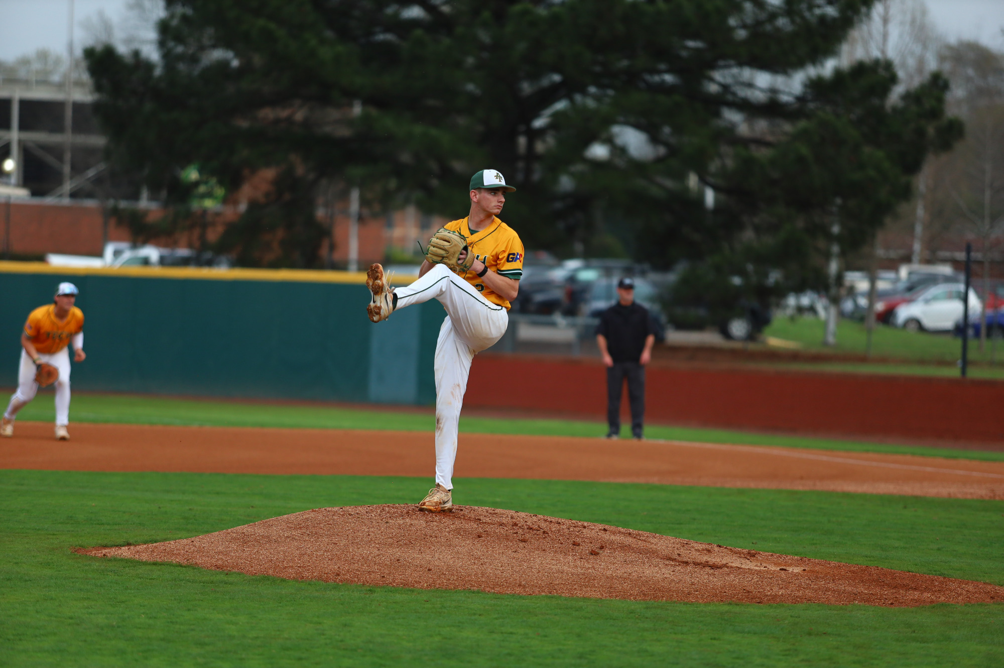 Derek Rockett pitching vs. HSU