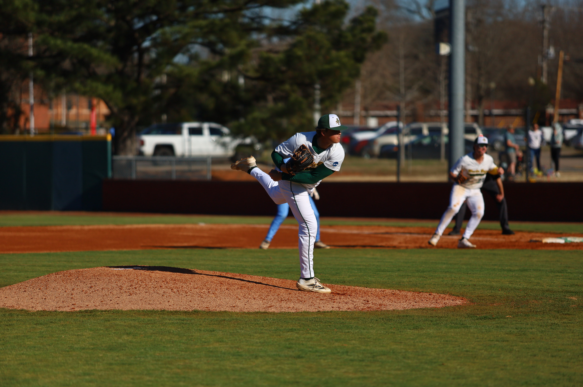 Creighton Jacobitz pitching vs. SWOSU