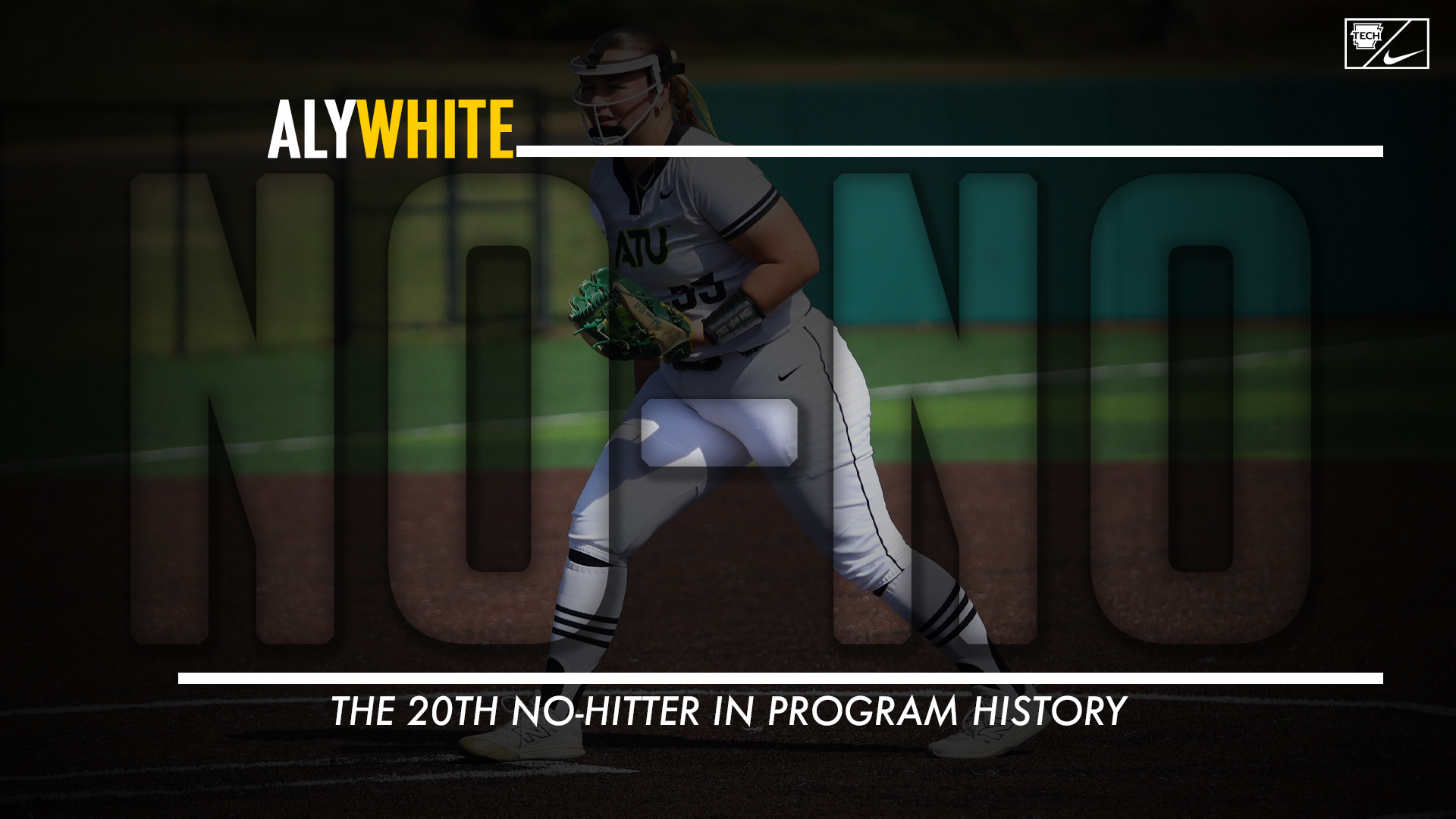Aly White No-Hitter vs. ECU