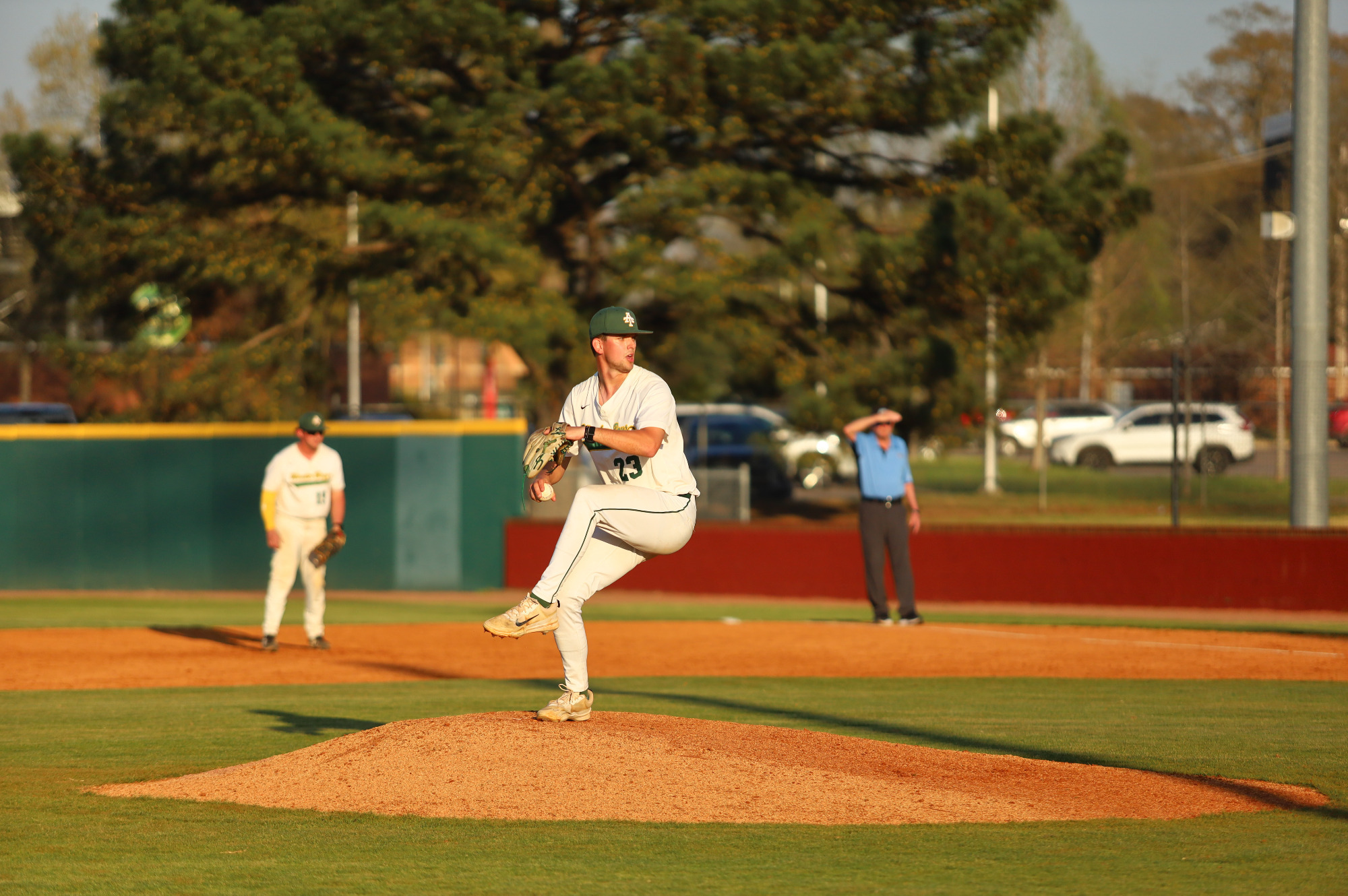 Brady Laird pitching vs. ECU