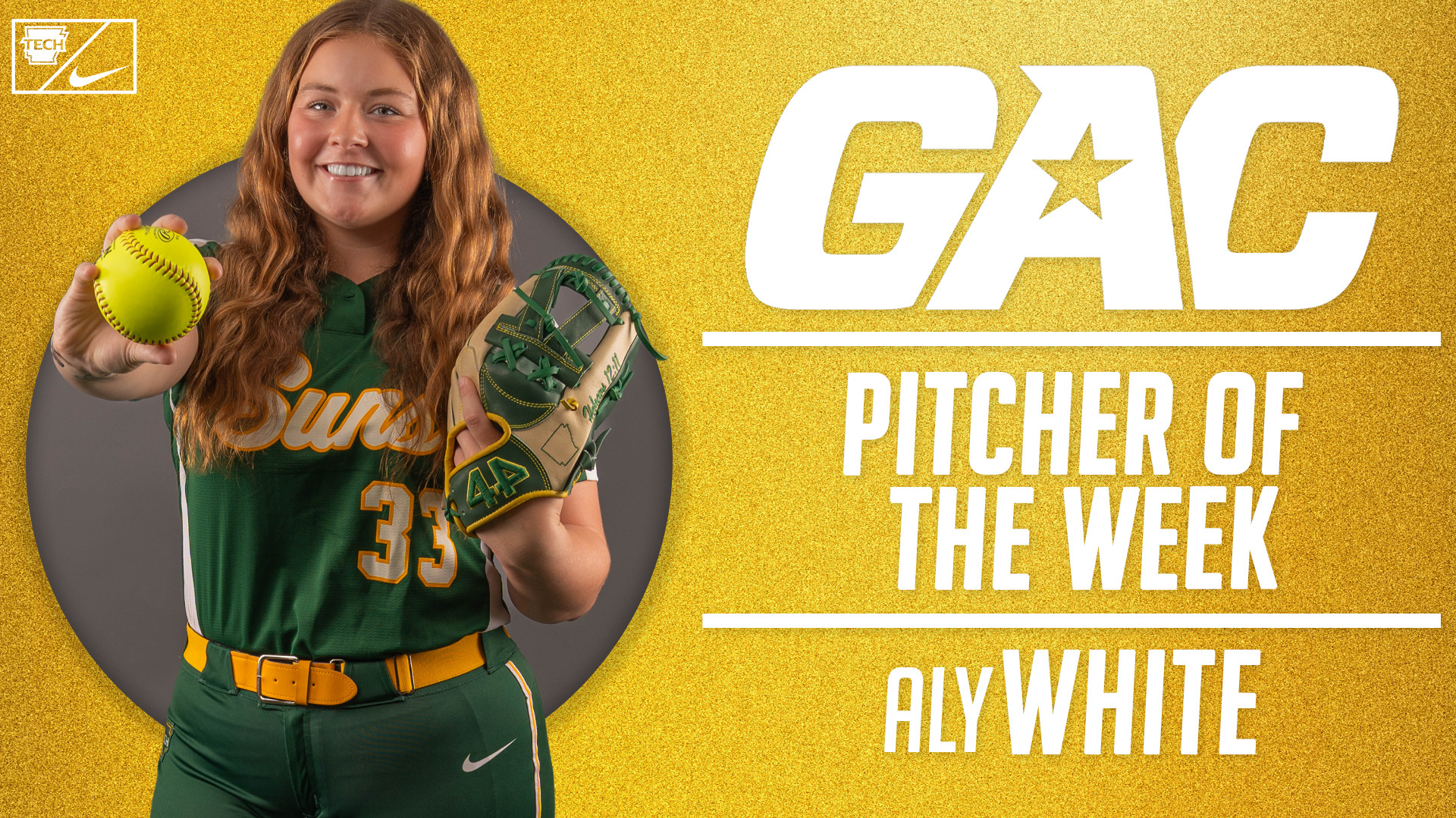 Aly White GAC Pitcher of the Week (2026)