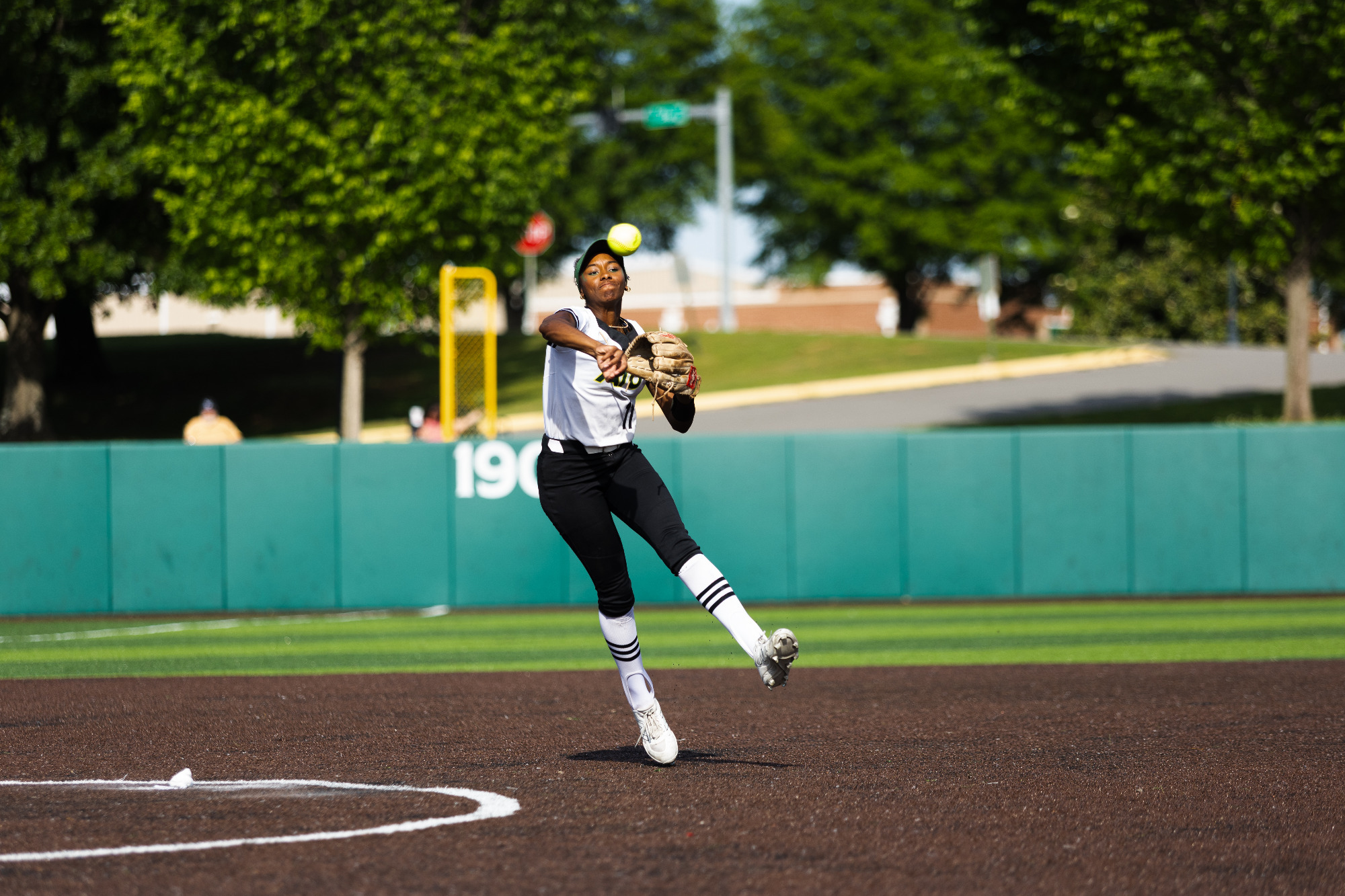Miya Curry throwing vs. Rogers State
