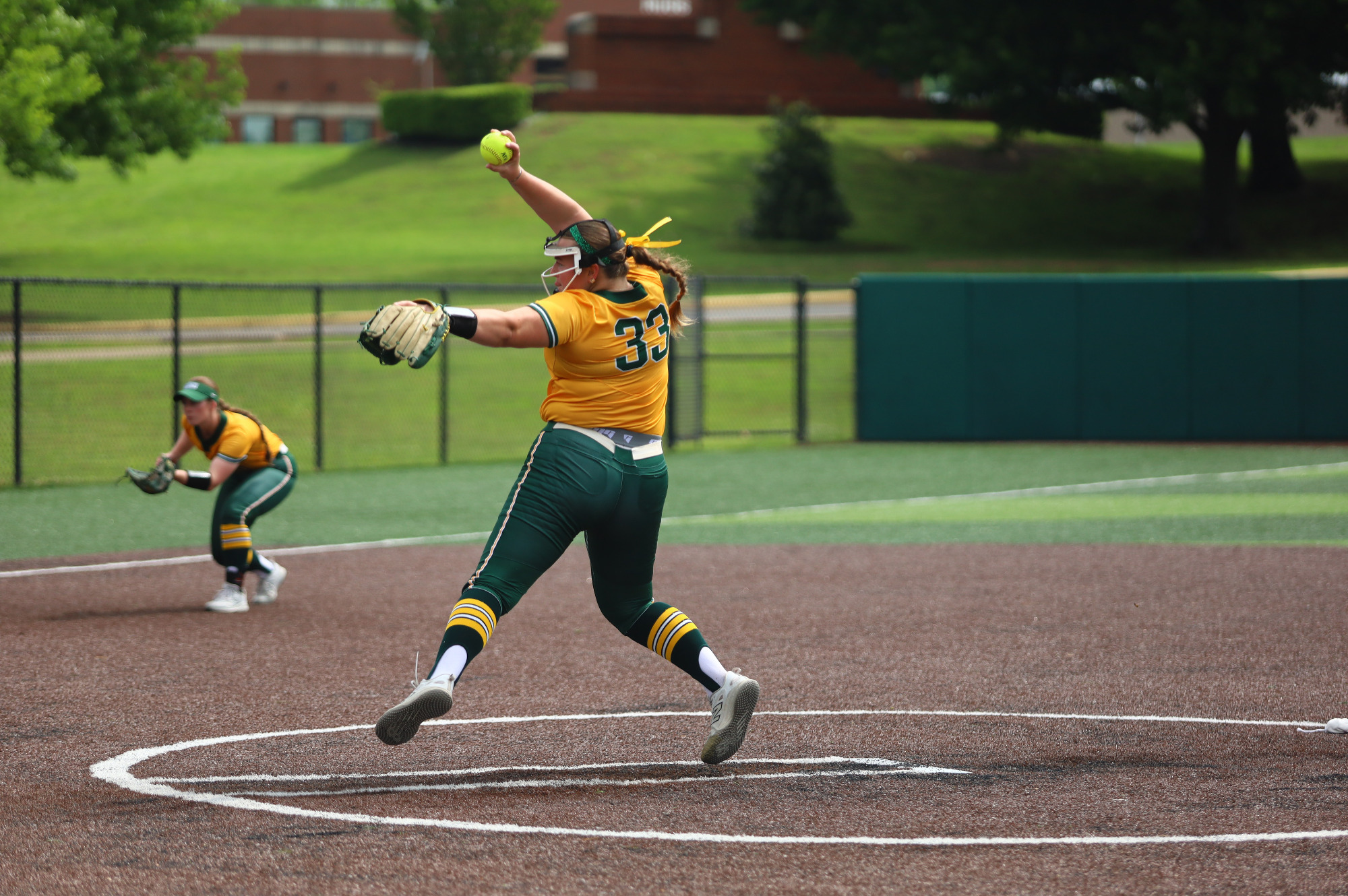 Aly White pitching vs. Northeastern State