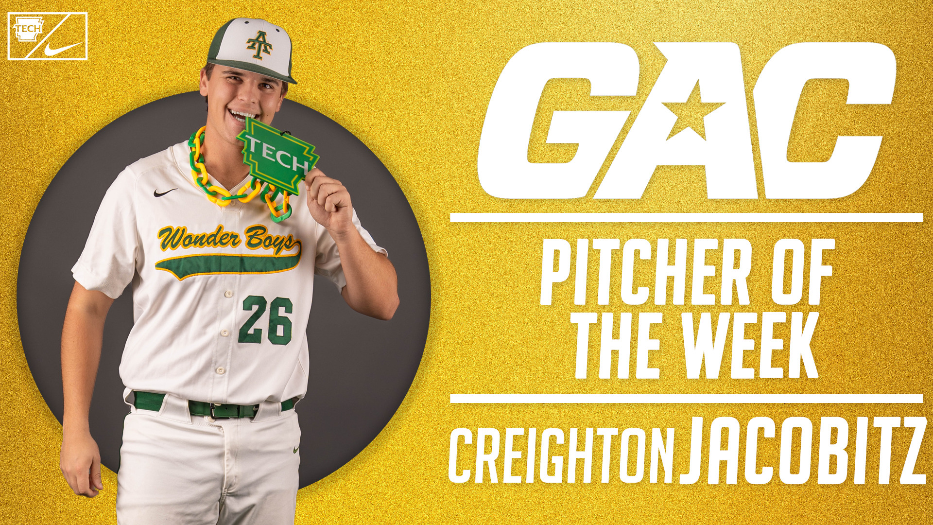 Creighton Jacobitz GAC Pitcher of the Week (2026)