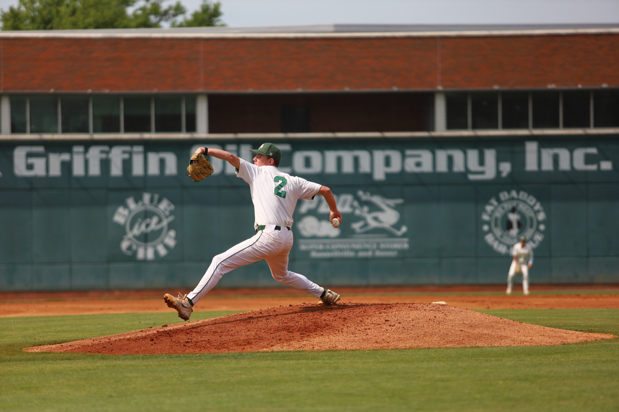 Derek Rockett pitching vs. Christian Brothers