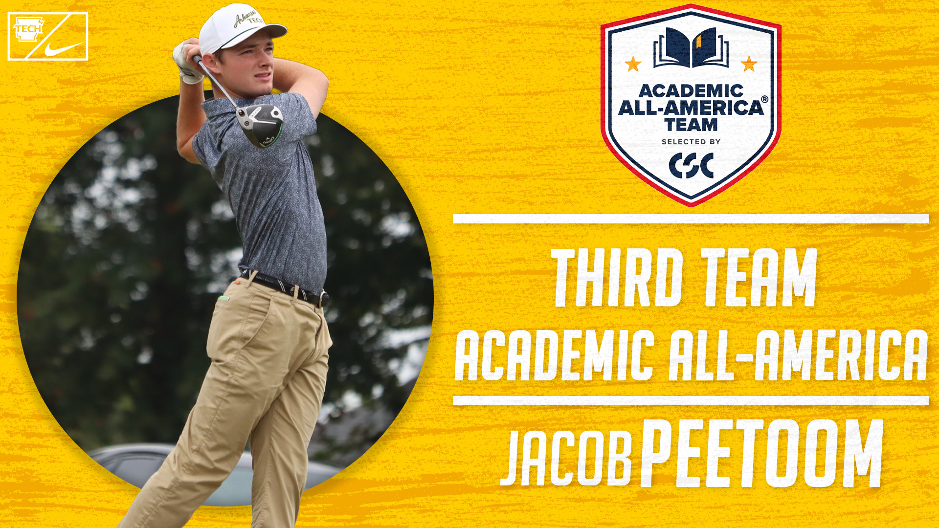 2025-26 CSC Academic All-America (Jacob Peetoom)