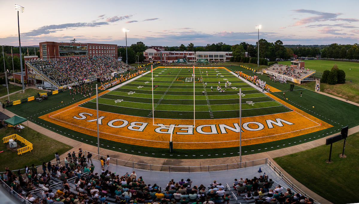 Simmons Bank Field Pano view from Scoreboard