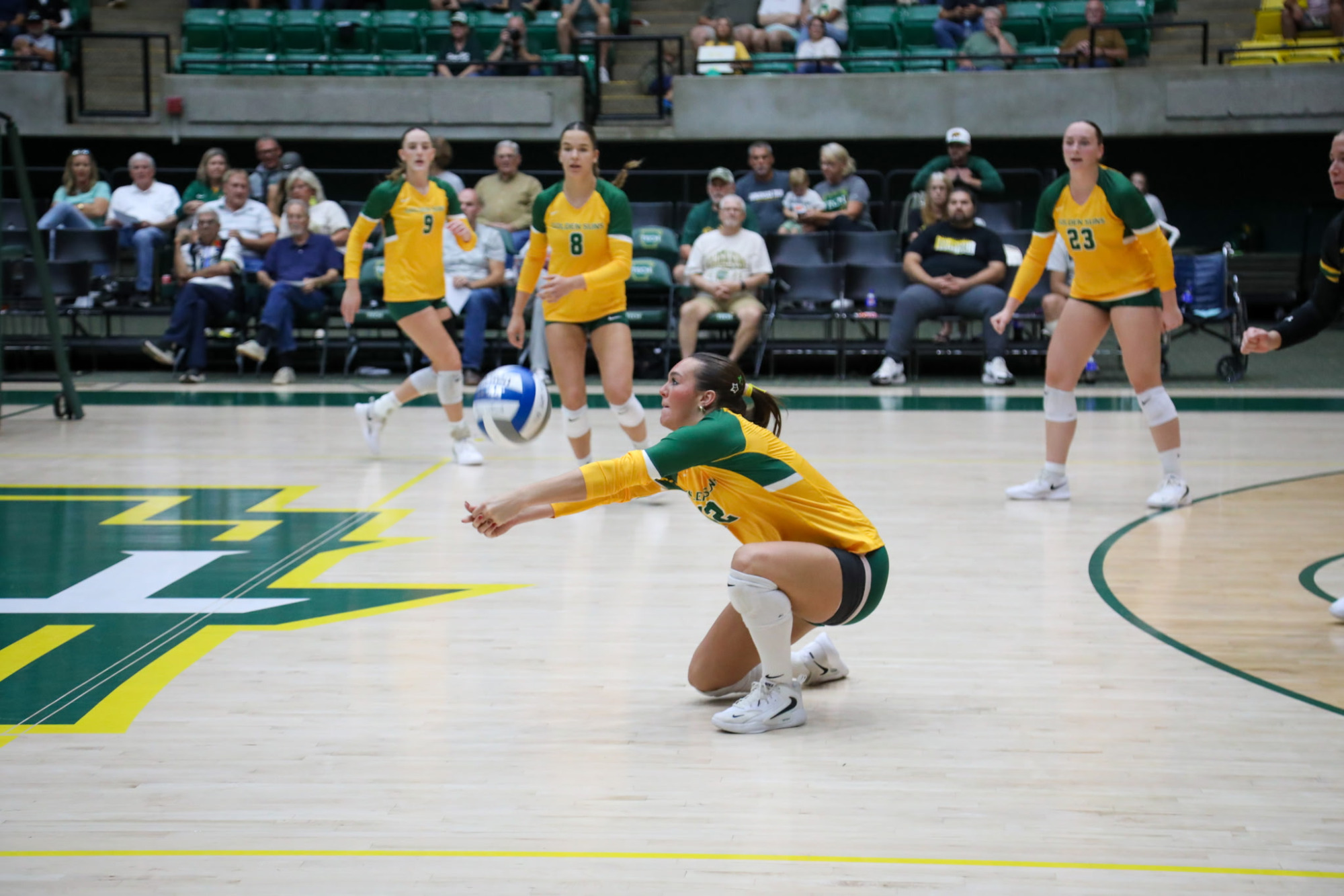Sammie S digging (vs SAU '26)