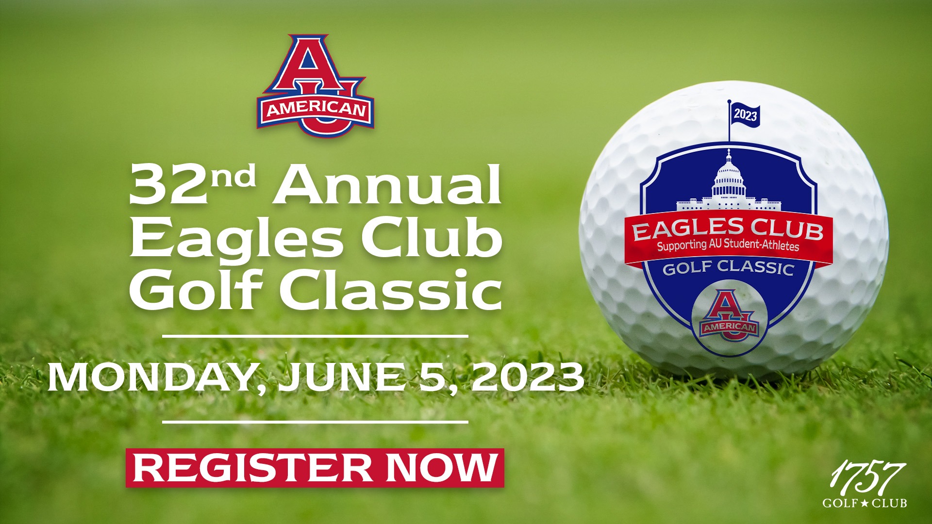 32nd Annual Eagles Club Golf Classic graphic including date of June 5, 2023 and the words 