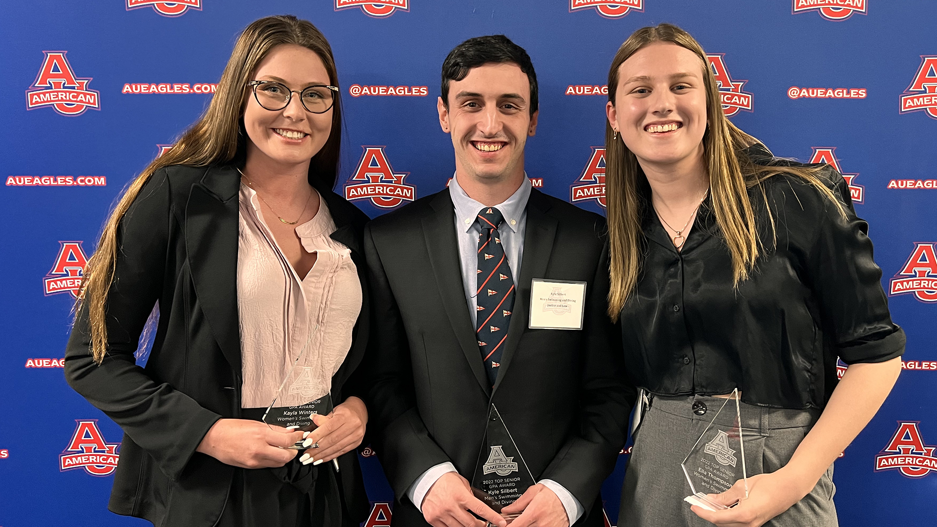 Top senior student-athlete award winners at the 2023 Student-Athlete Academic Awards Reception
