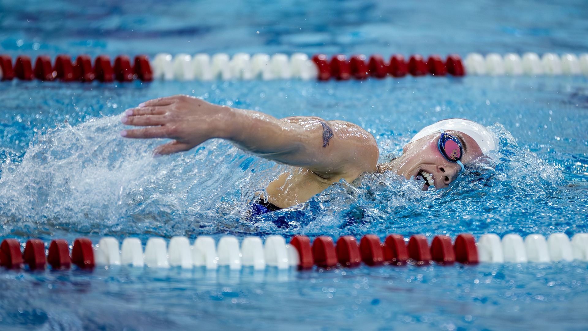 Marin Priddy swimming freestyle