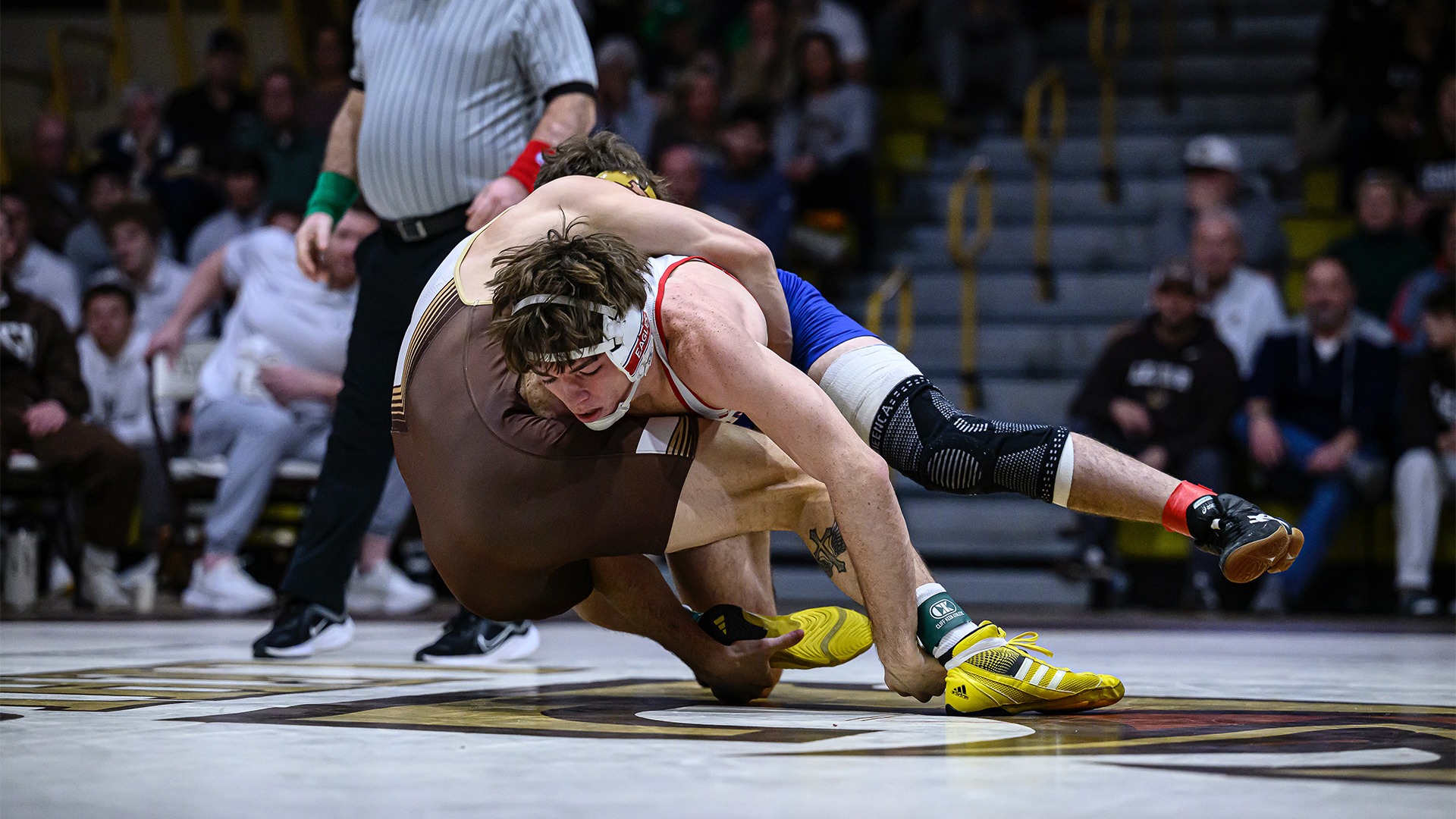 Kaden Milheim wrestling at Lehigh.