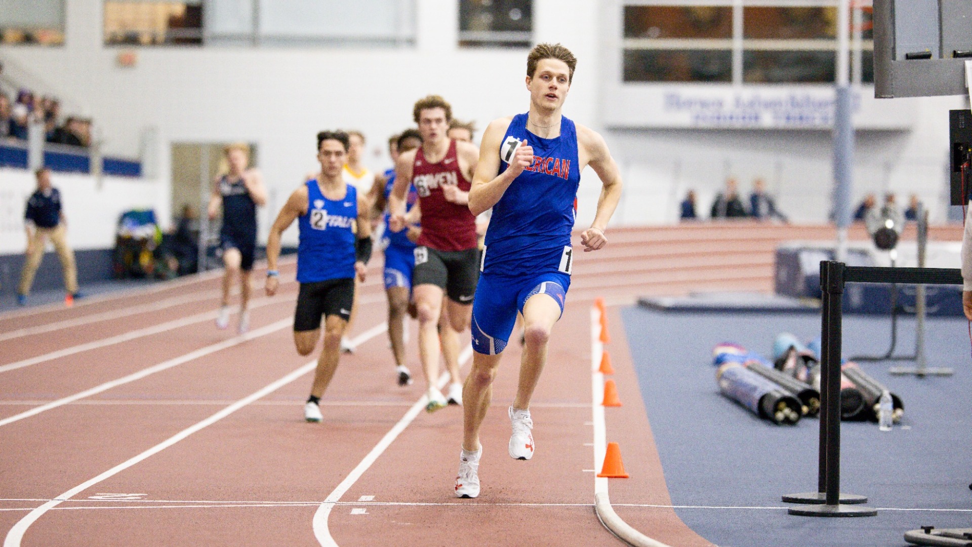 Carver Morgan leads the 800 meters at the 2026 Penn State Nittany Lion Challenge