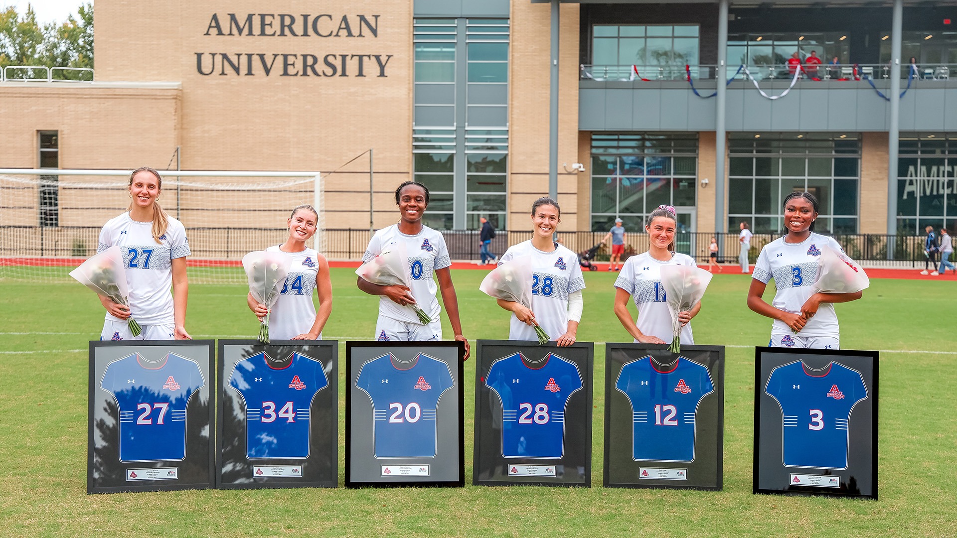 women's soccer senior day group photo 2026