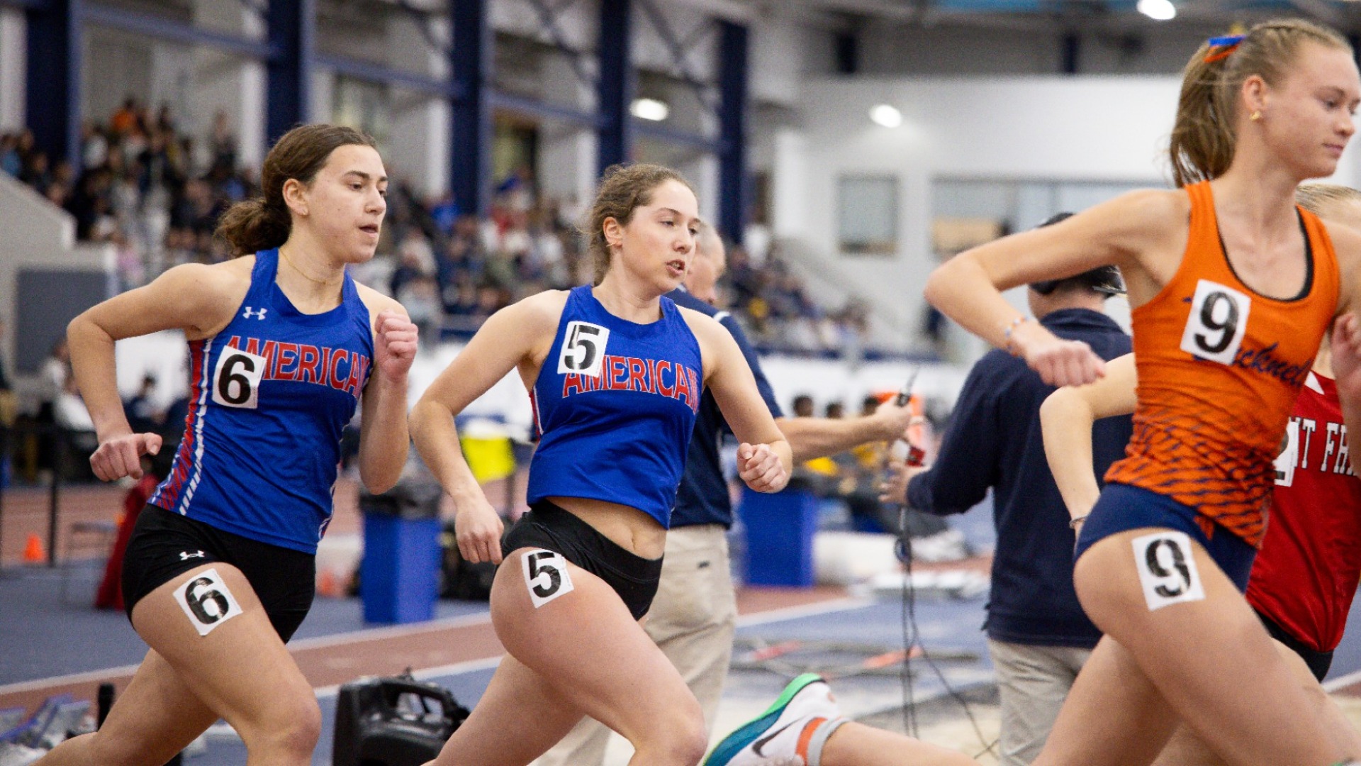Lydia Drago and Zoe Rector race the 3k at the 2026 Penn State Nittany Lion Challenge