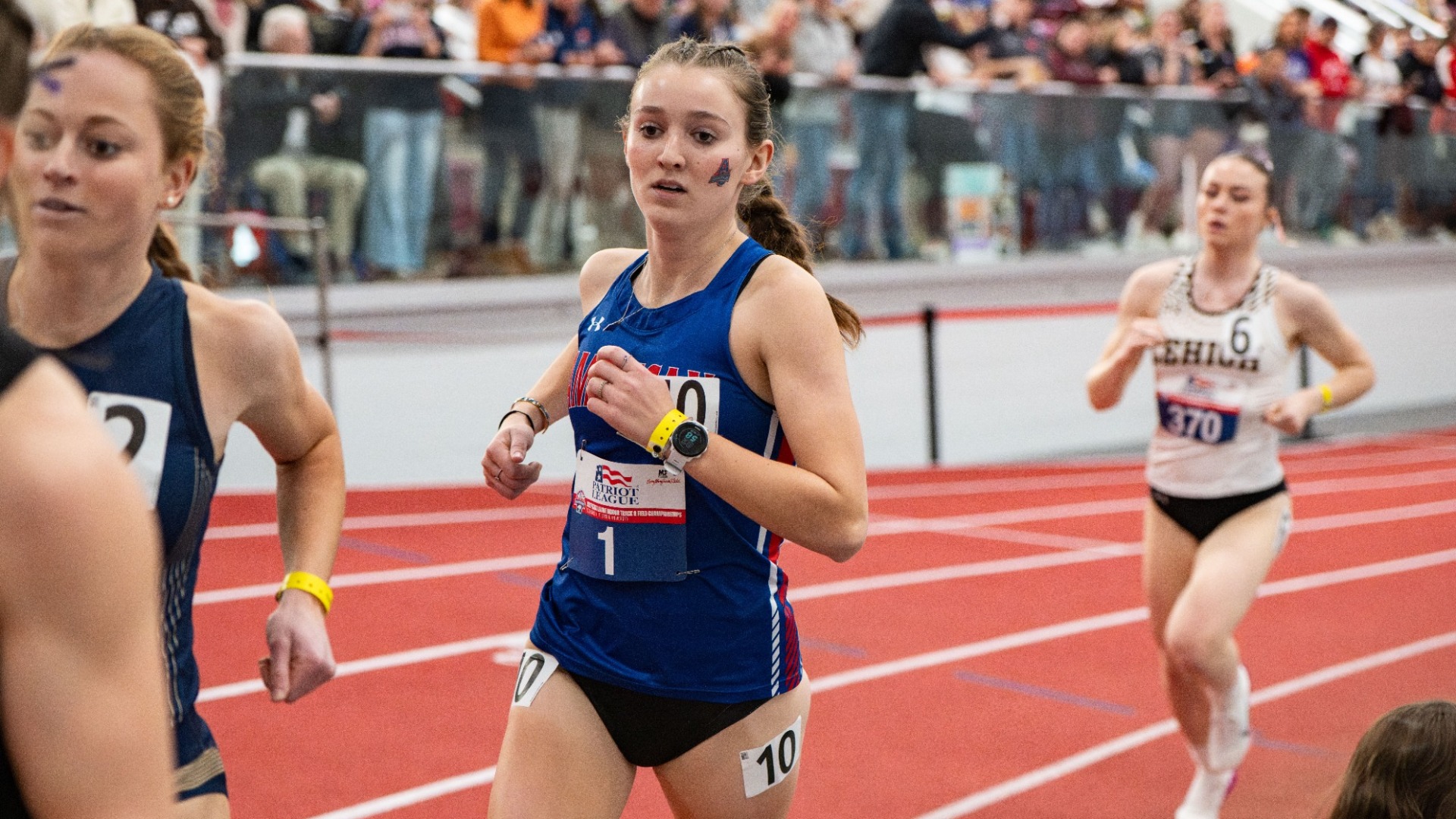 Shealyn Brochu races the mile prelim at the 2026 PL Indoor Championships