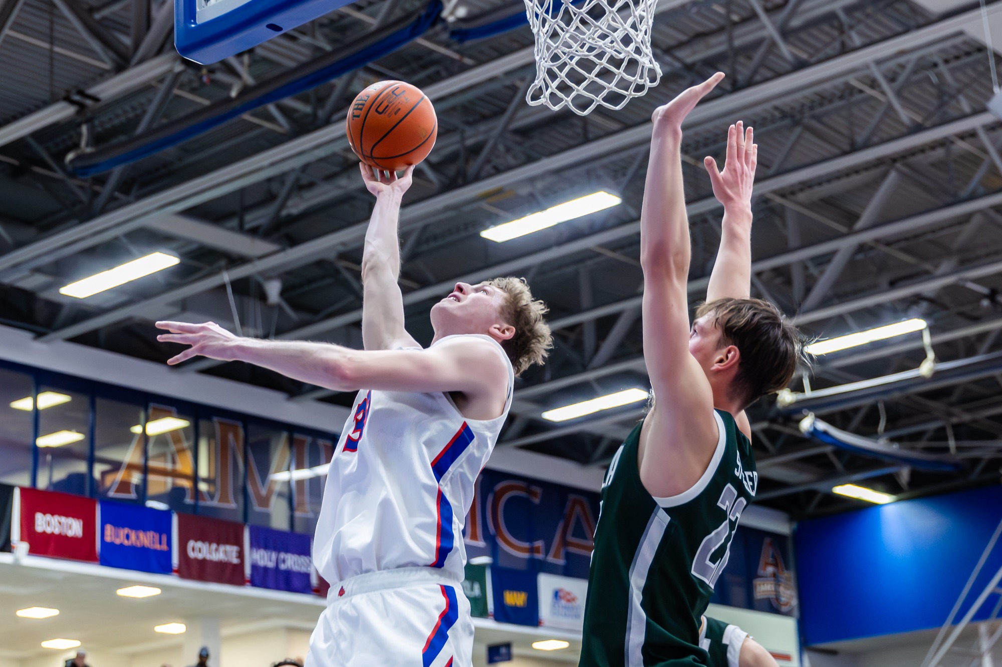 Matt Mayock in the American men's basketball game against Loyola Maryland on December 31, 2025
