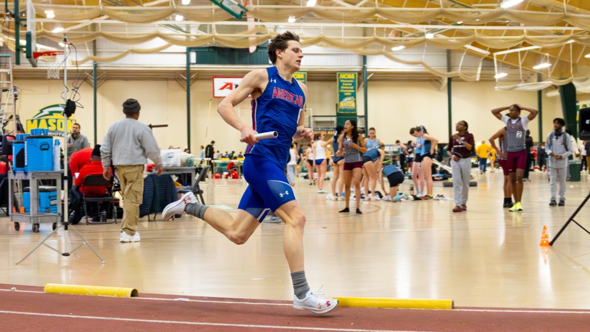 Carver Morgan races the DMR at the 2026 George Mason Patriot Games