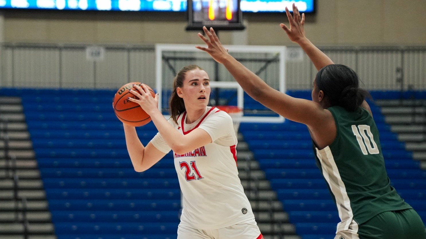 Charlotte Tuhy looking for offensive options against Loyola Maryland. 