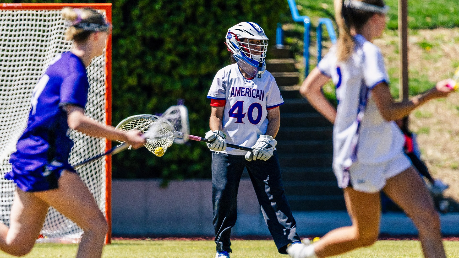 Brooke Hill goalkeeping.