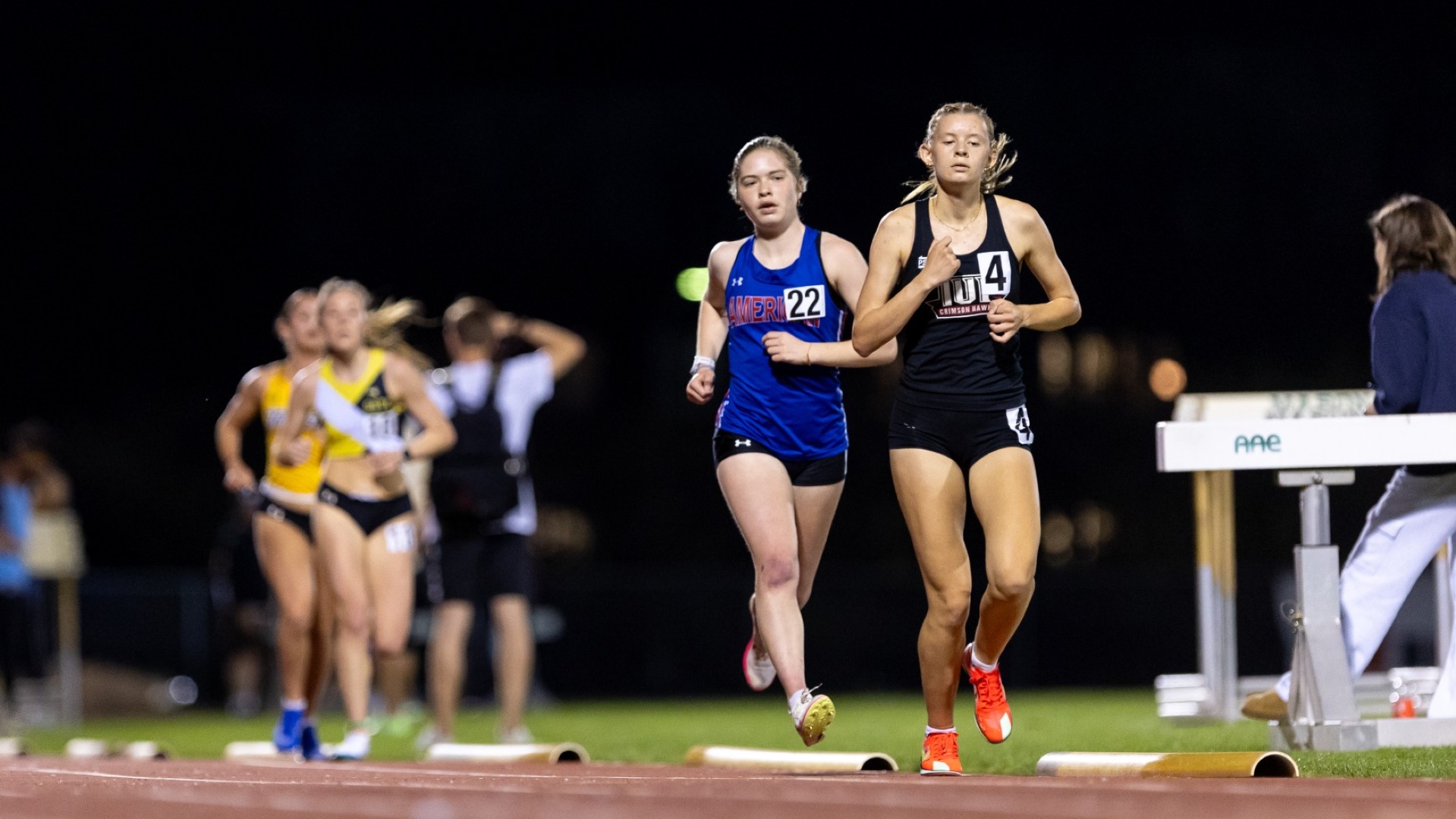 Emma Colavito races the 5k at the 2026 George Mason Dalton Ebanks Invitational