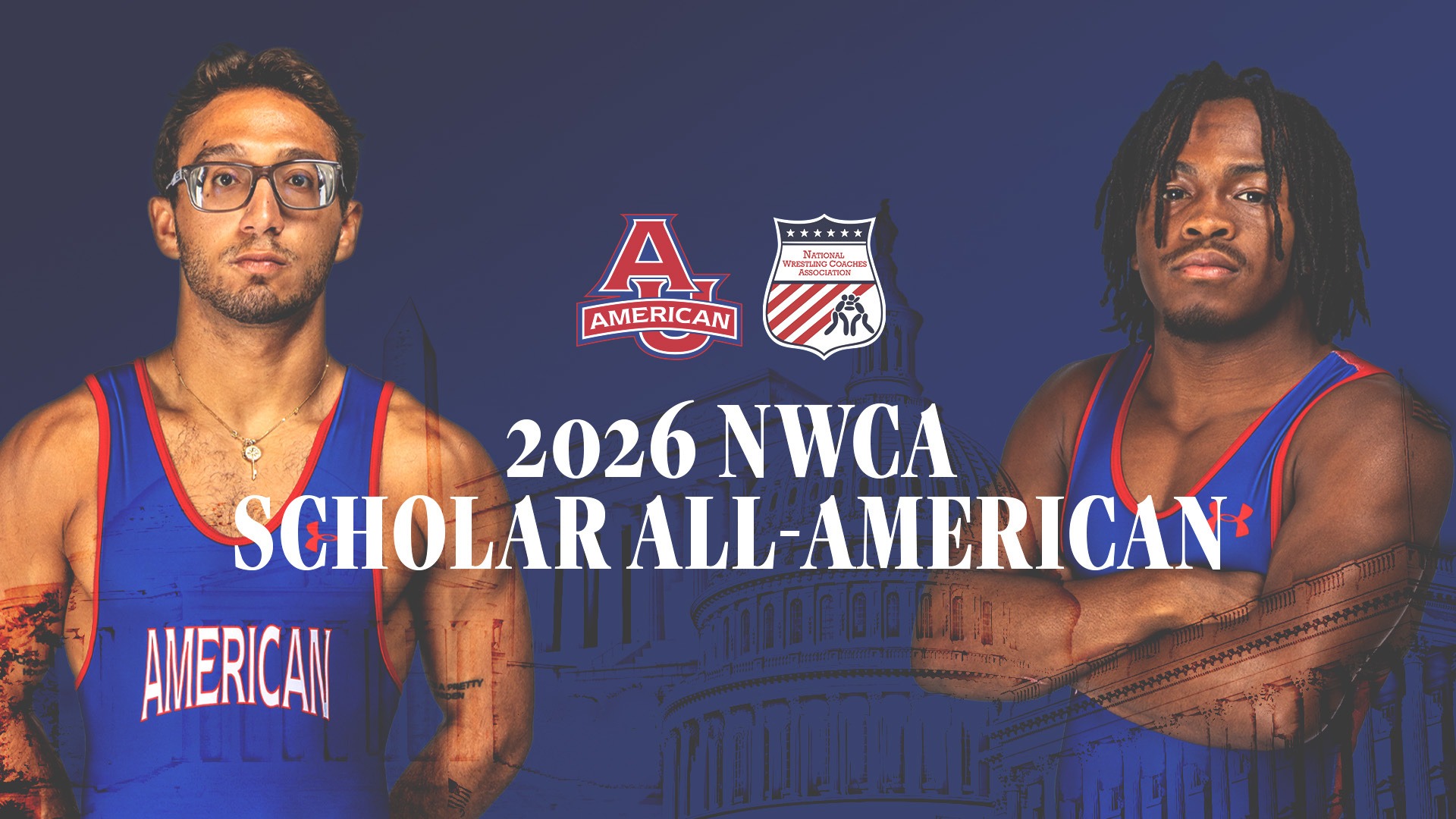Maximilian Leete and JJ Peace as NWCA Scholar All-Americans