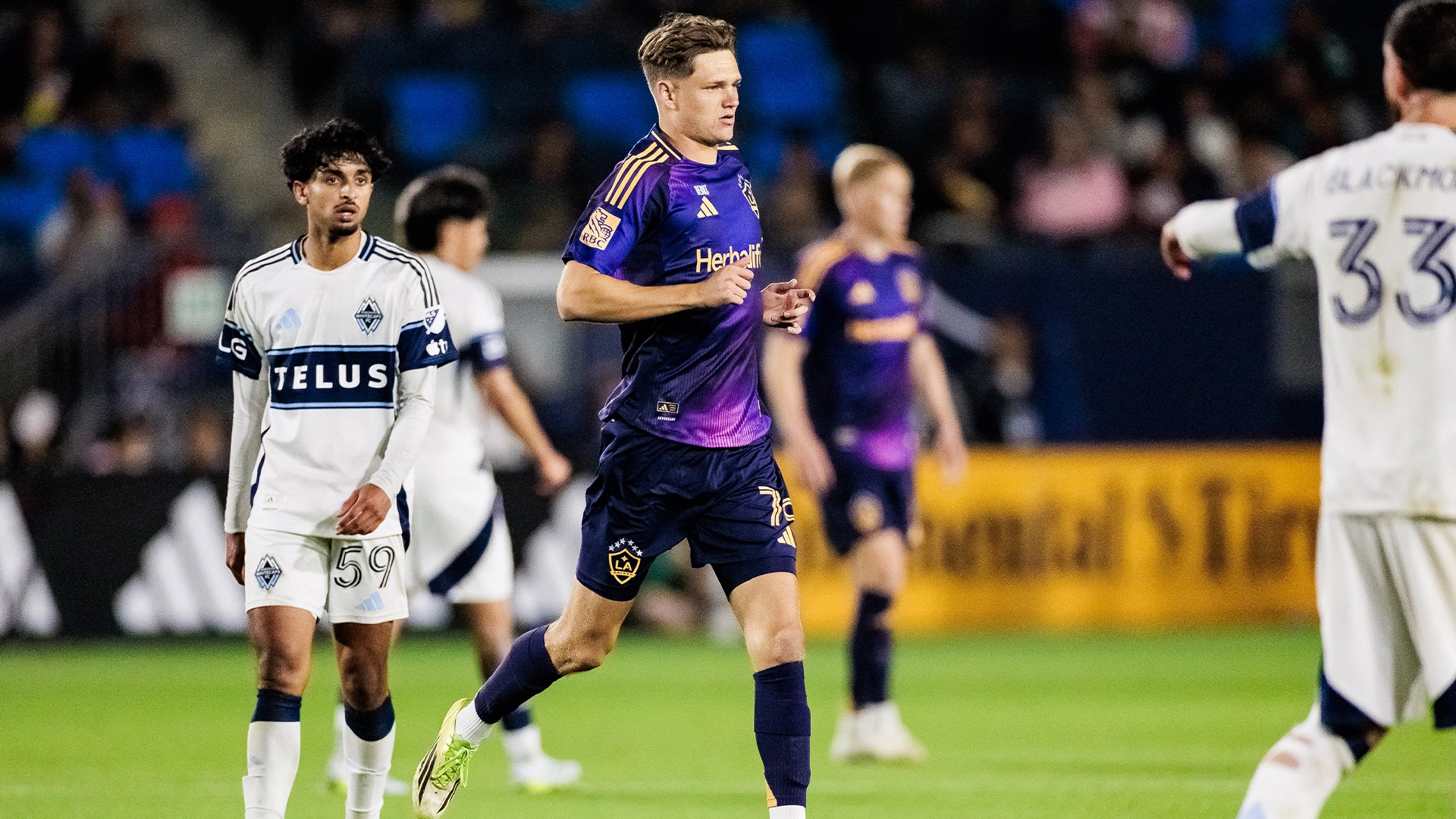 Troy Elgersma making his MLS debut with the LA Galaxy. 