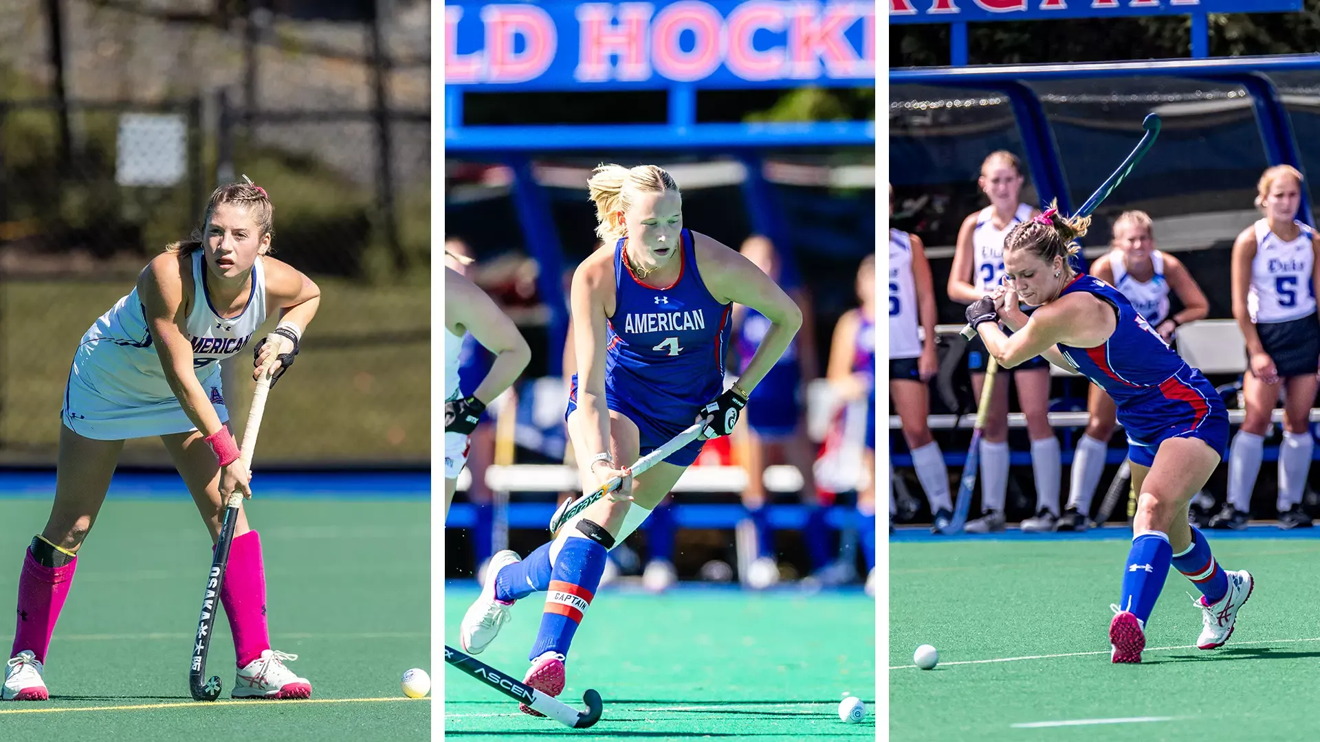Three side-by-side photos of Alyssa Freeman, Sophie Willemse, and Emilia Winkler. 