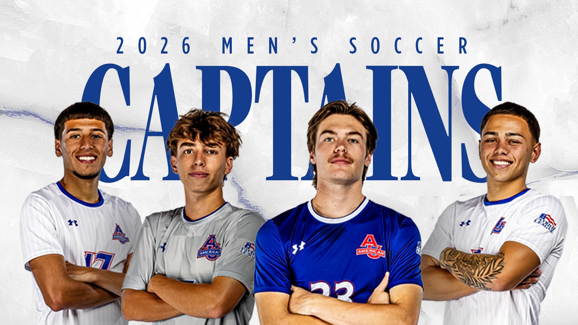 Men's Soccer 2026 captains. 