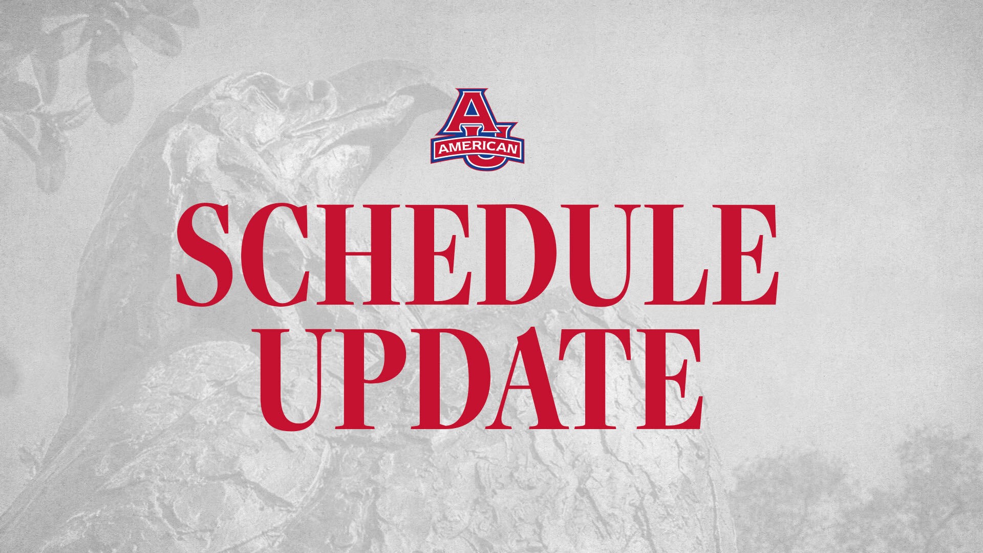 Schedule update.