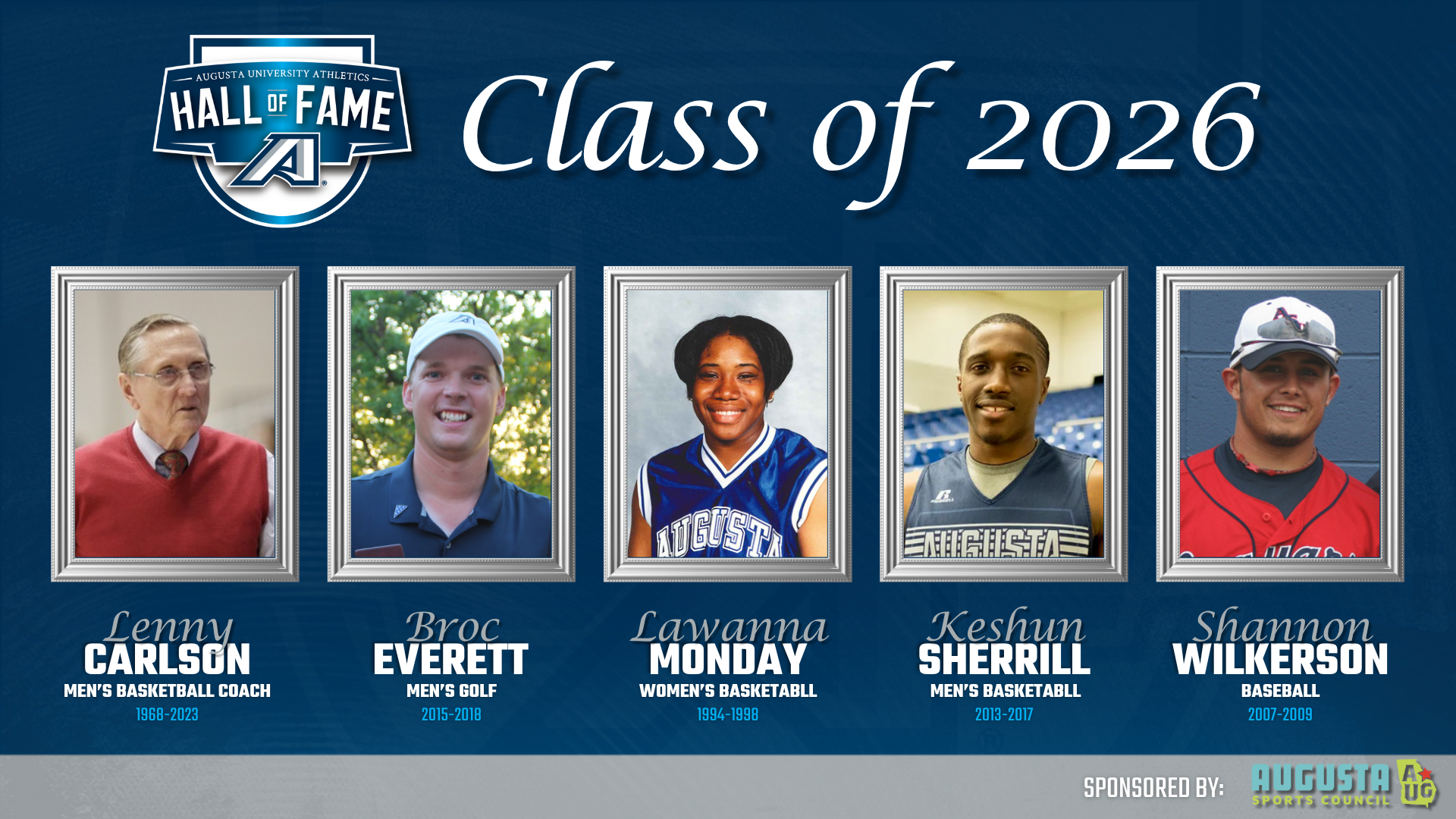 2026 Augusta Athletics Hall of Fame Class Announced