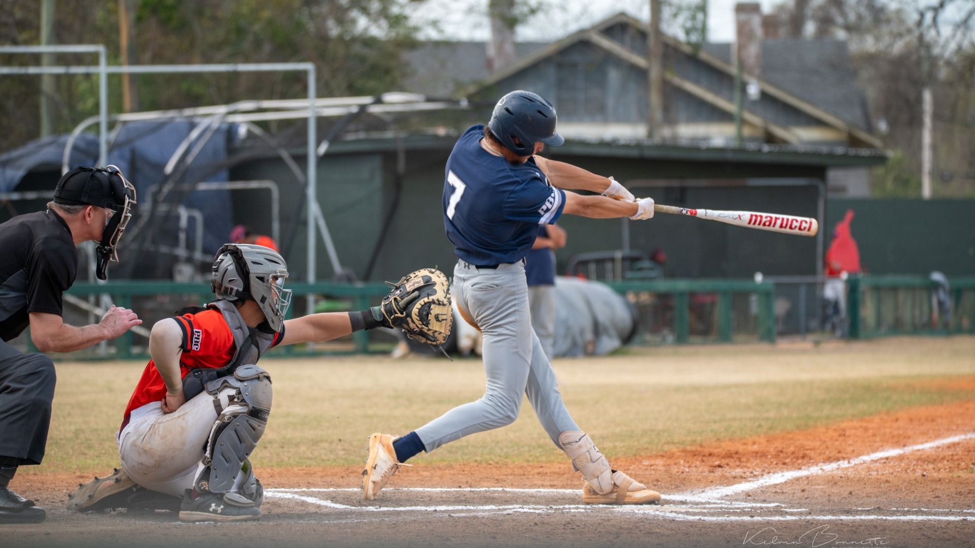 Nolan Turner takes a swing at the plate