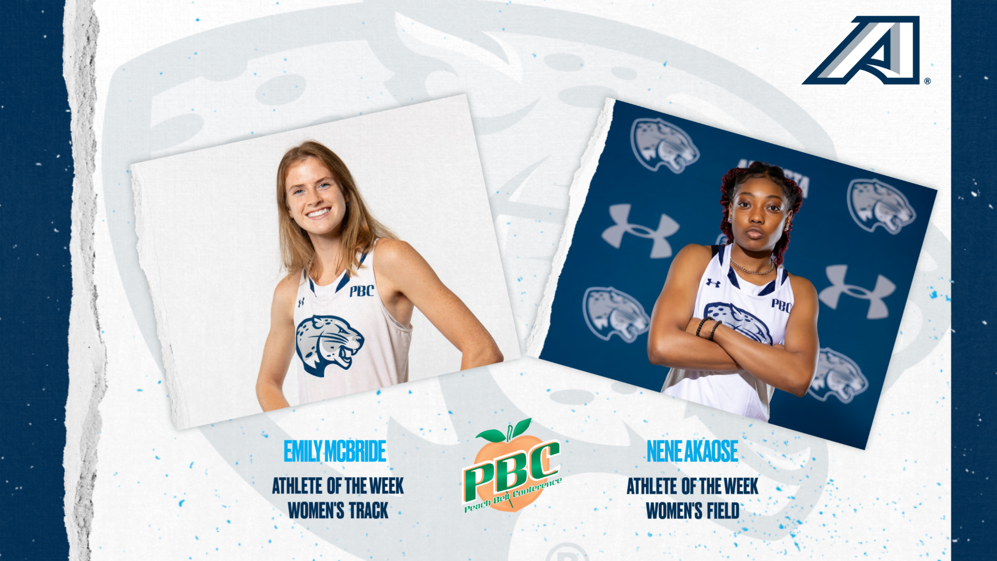 Emily McBride and Nene Akaose named track & field athletes of the week - april 21