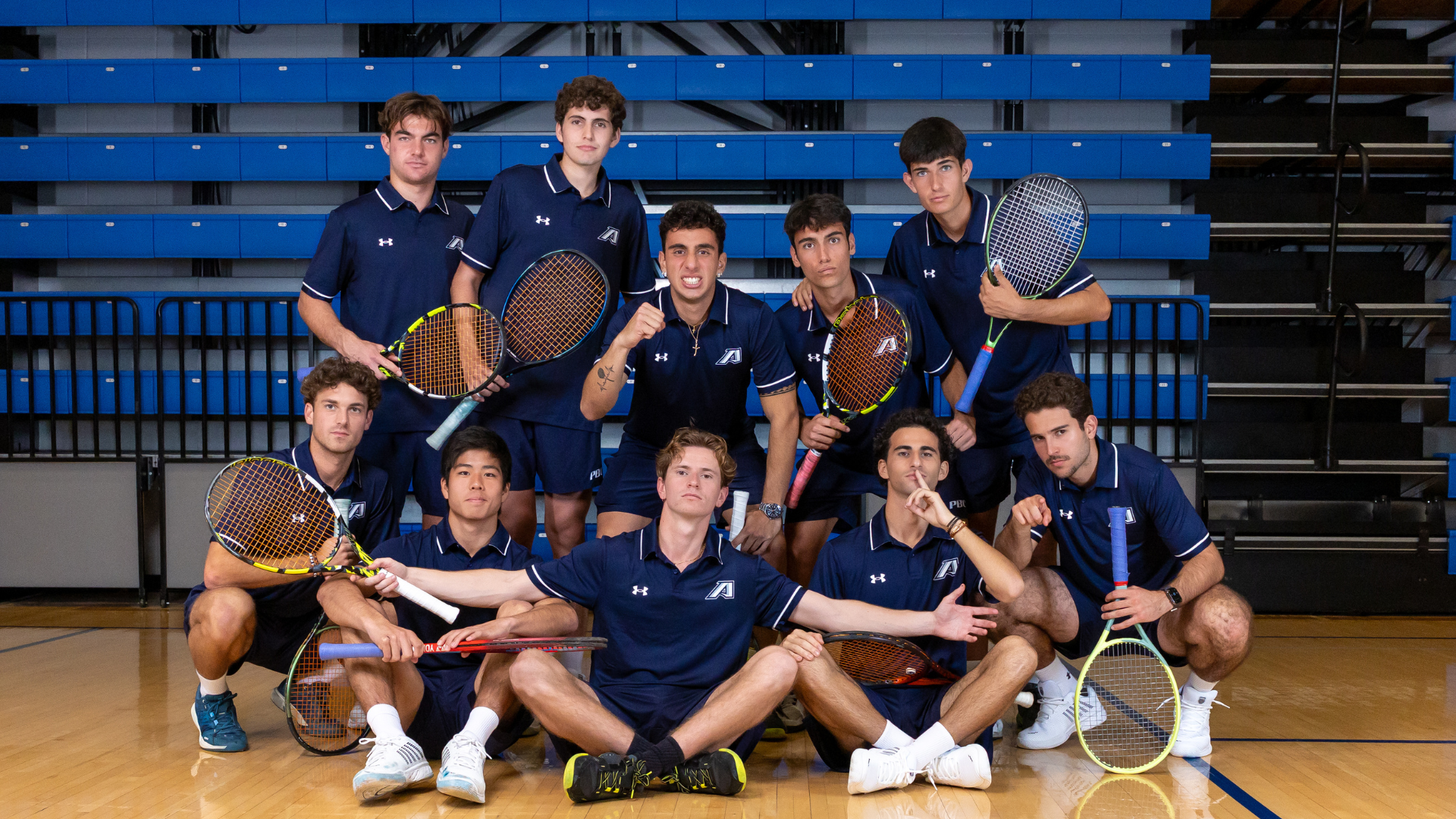 the 2025 augusta mens tennis team