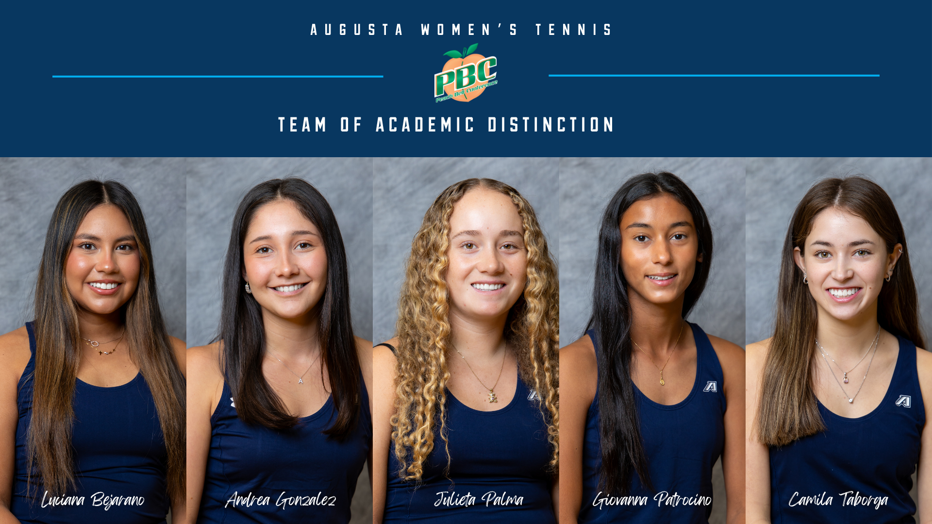 2025 PBC Women's Tennis team of Academic Distinction 