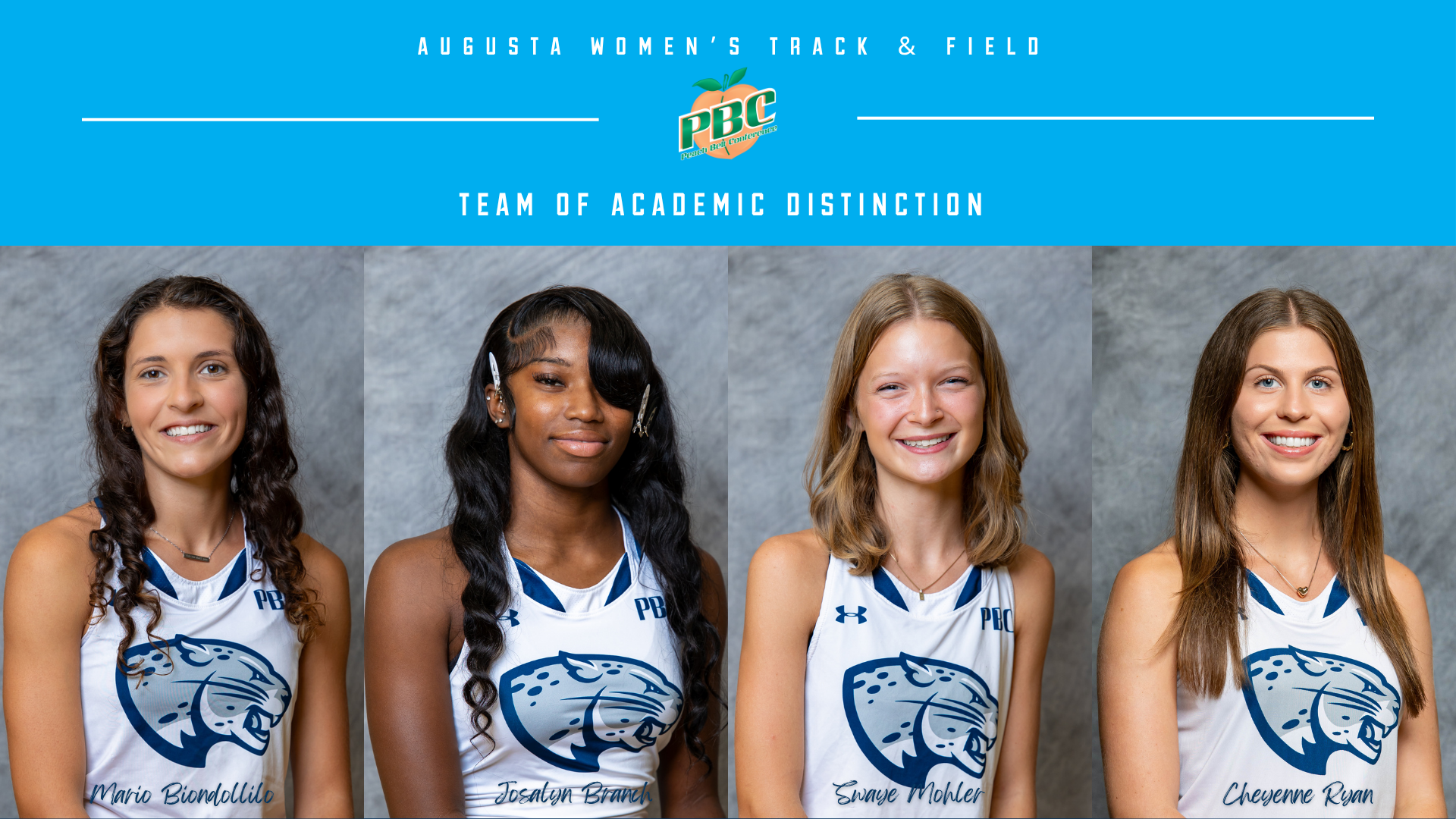 PBC Women's track team of academic distinction 
