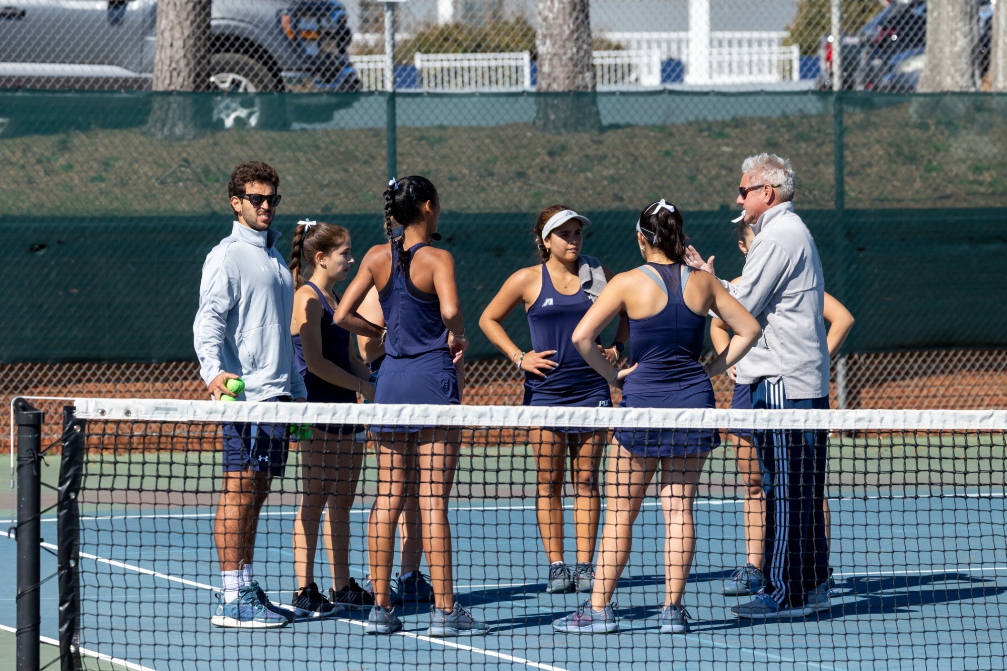 women's tennis hudl at Newman Tennis Center