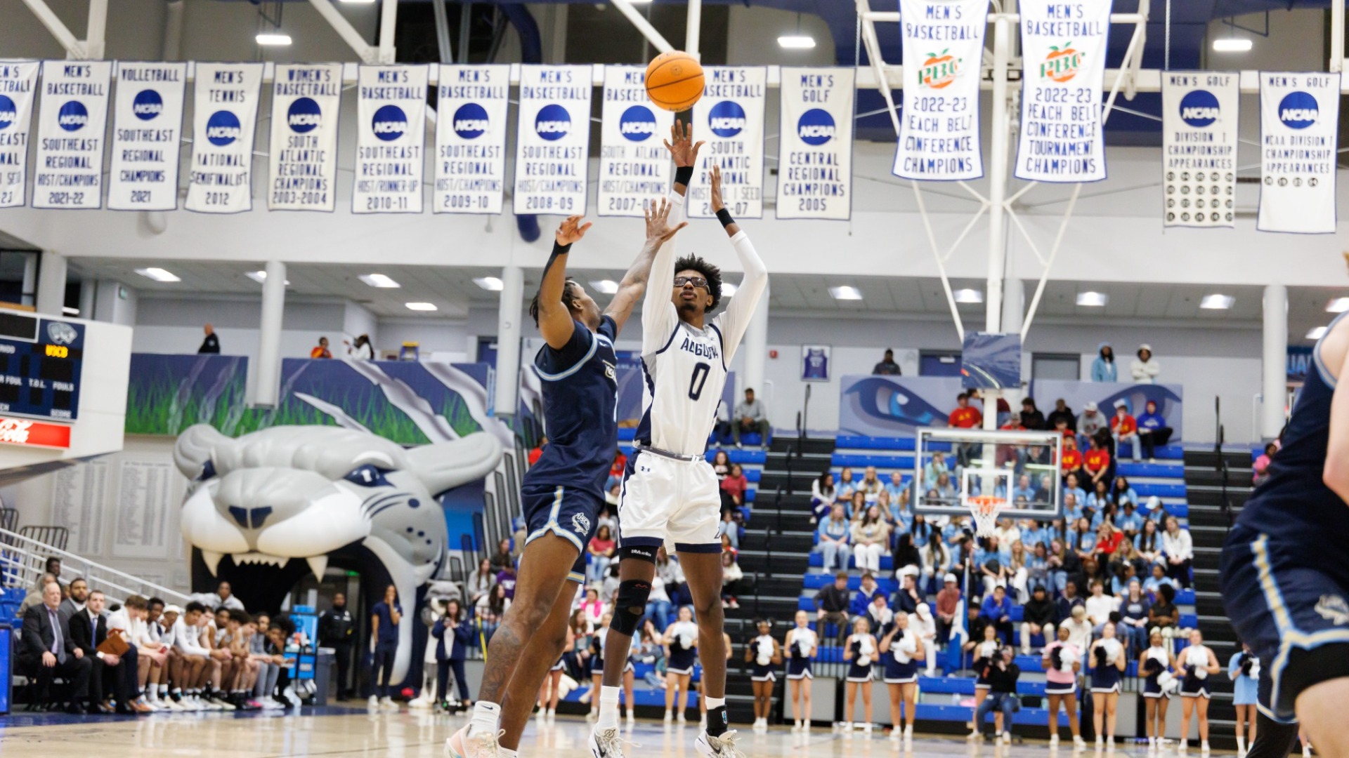 Evan Joyner goes up for a shot