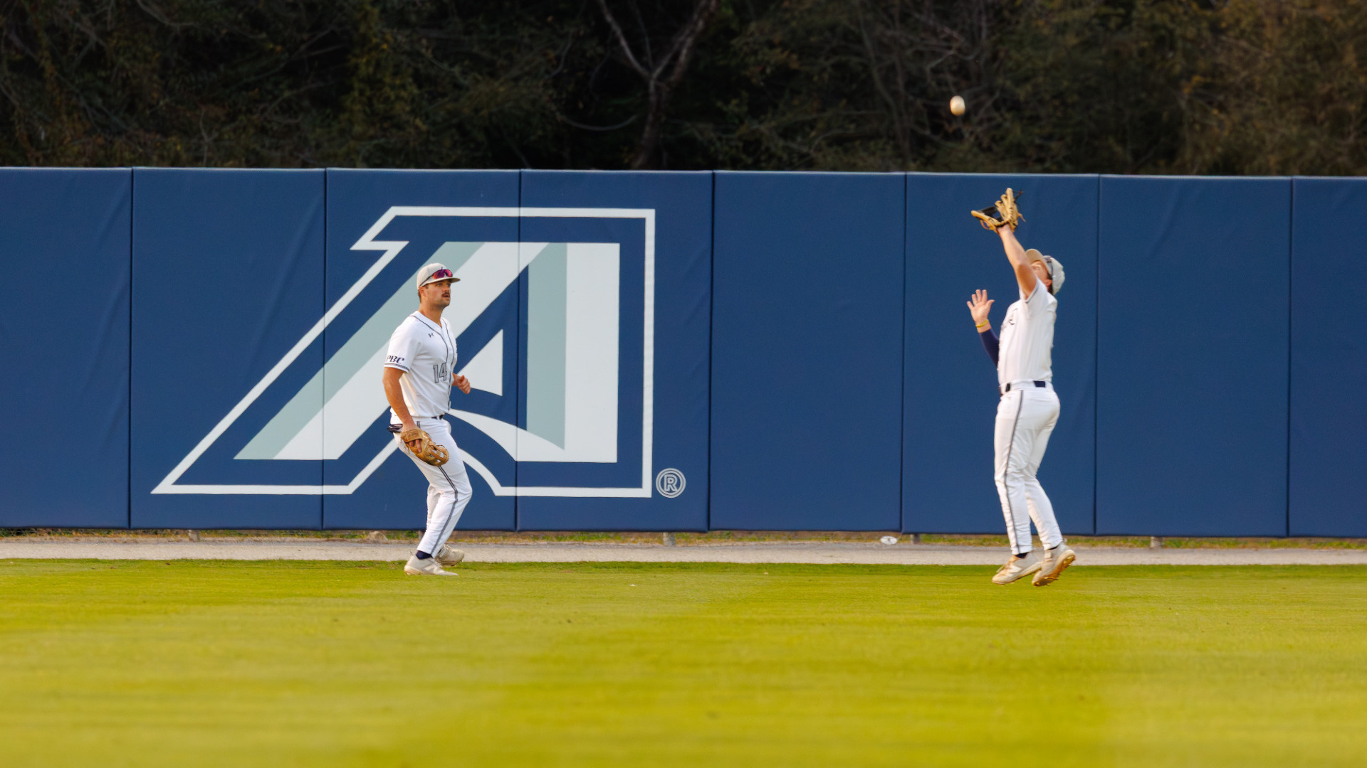 Augusta outfielder catches a ball