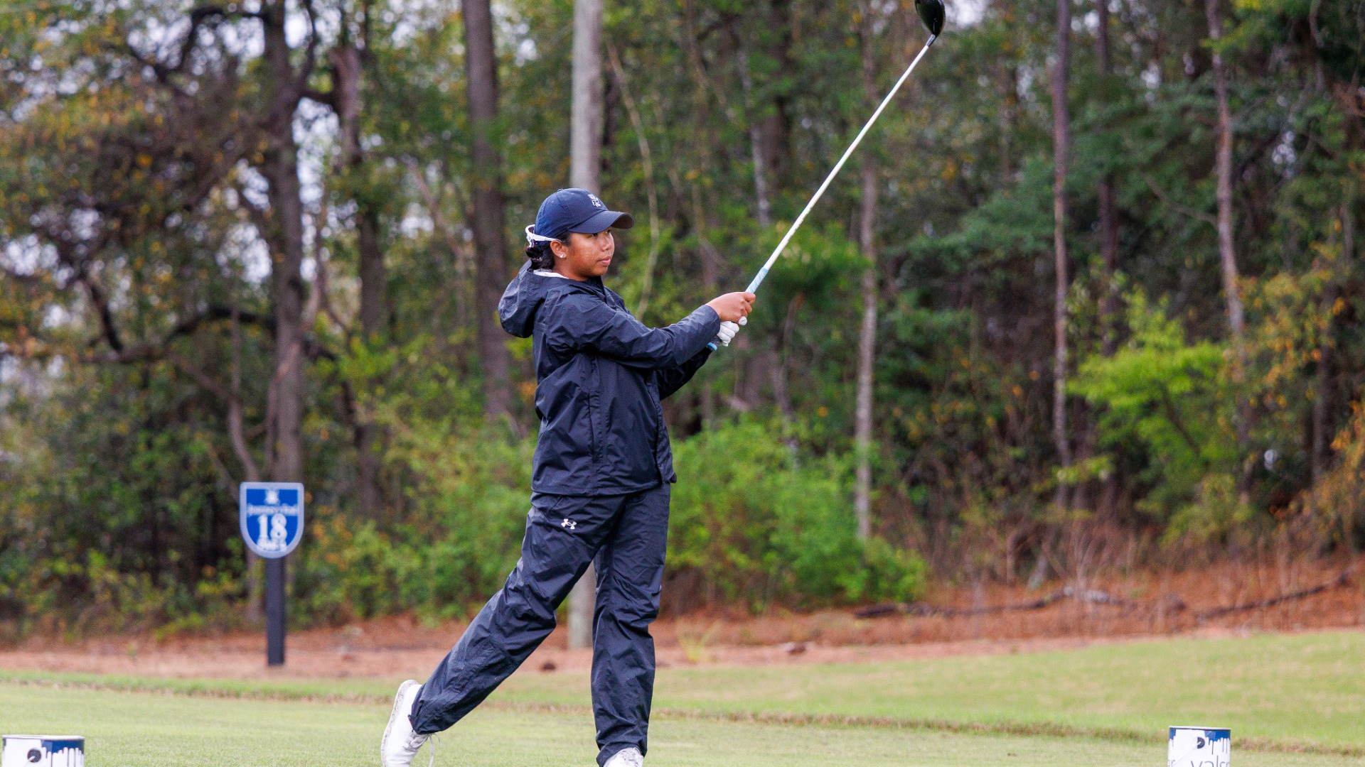 Puntita Pawichai tees off