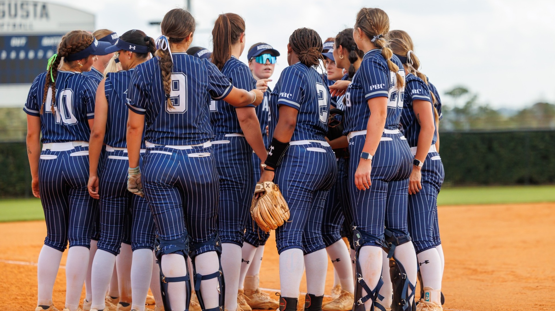 Team meeting between innings