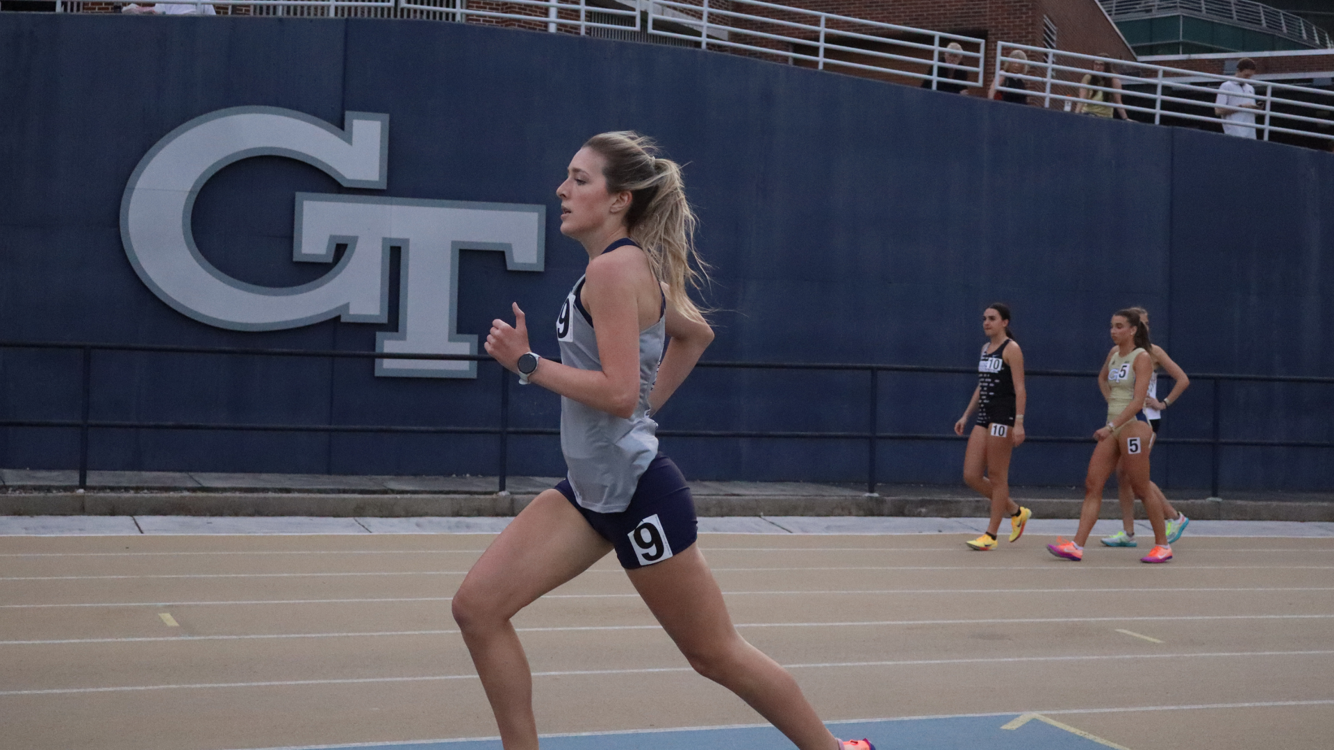 Augusta women's track runner at Georgia Tech meet
