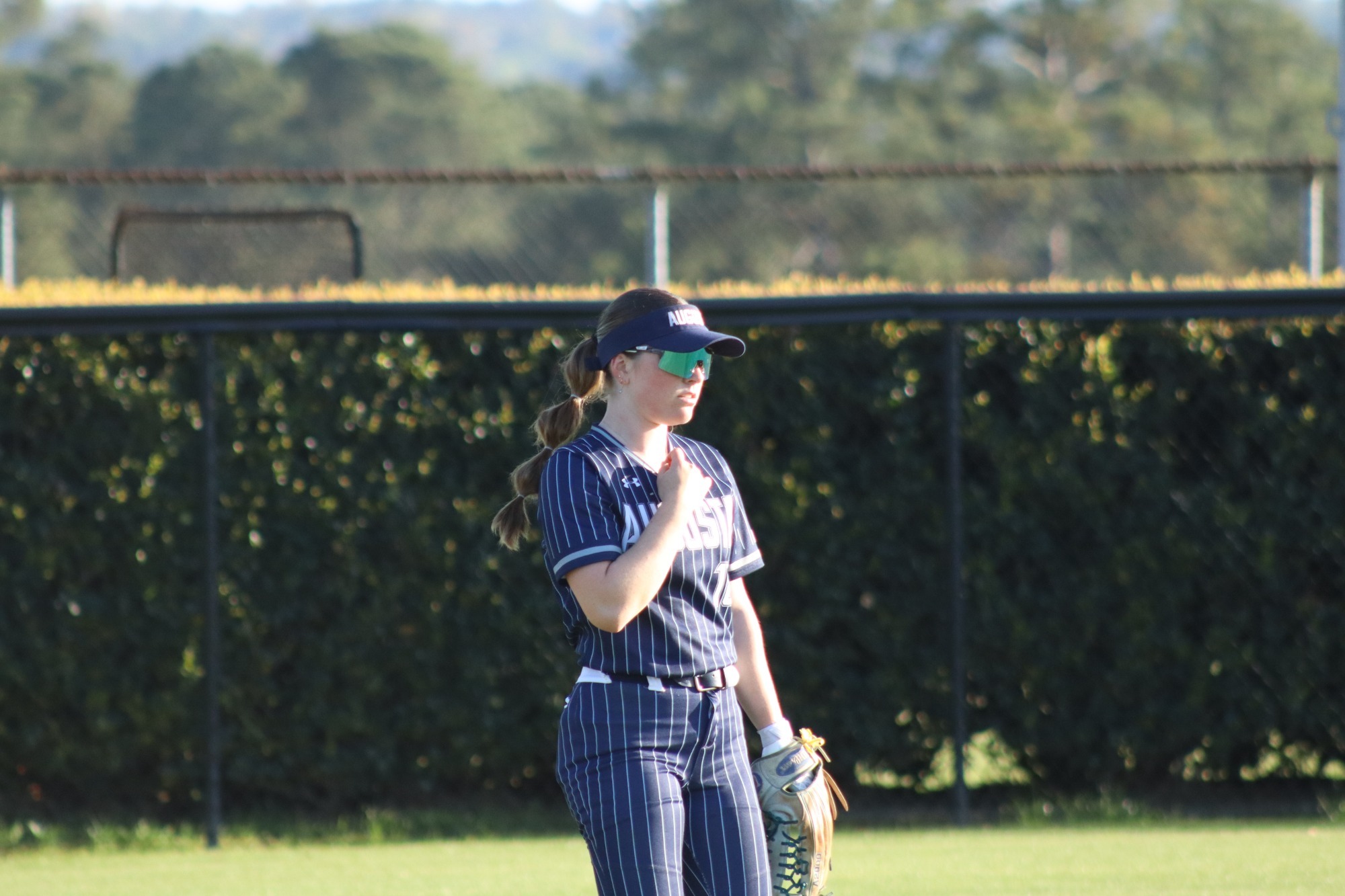 Gilbert in the outfield