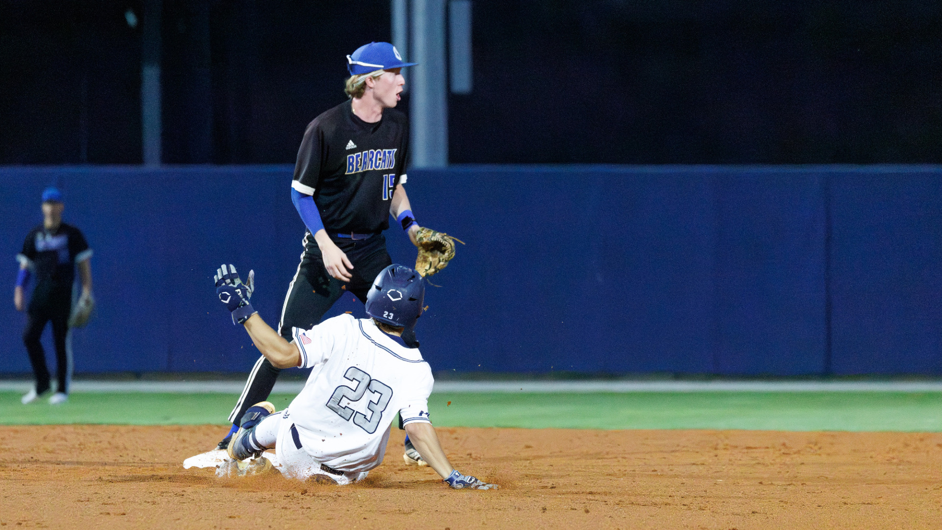 Nate Martin slides into second