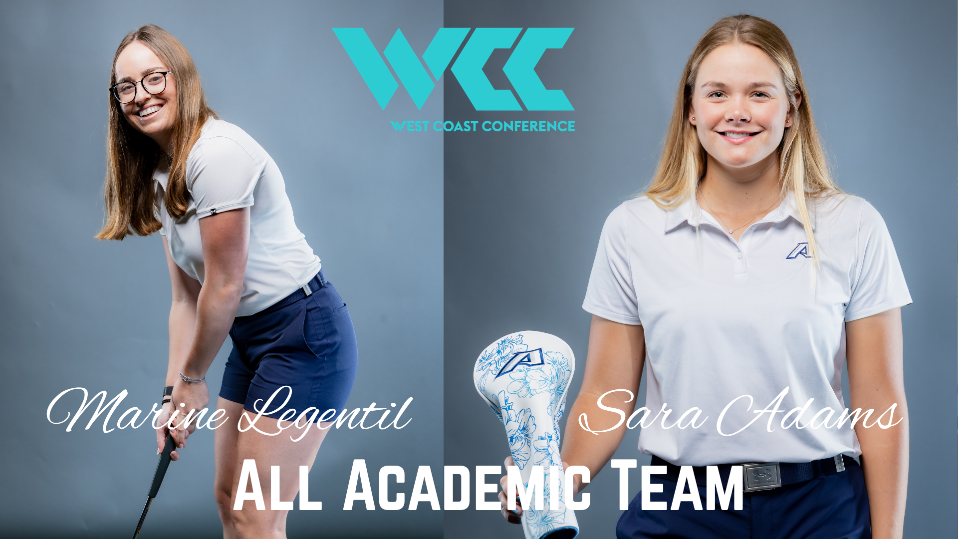Marine Legentil and Sara Adams named to the All-Academic teams
